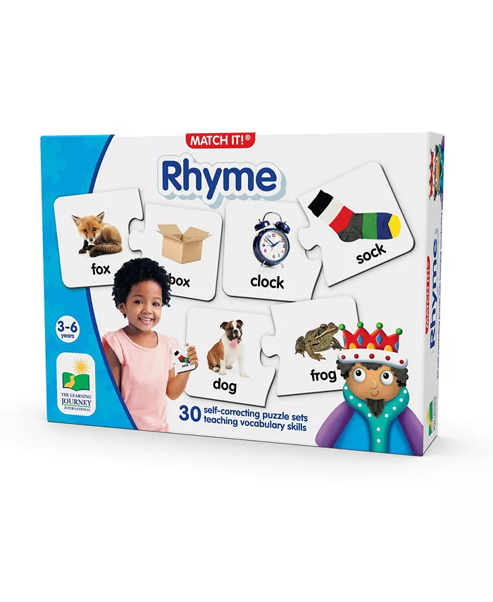 The Learning Journey Match It - Rhyme Set of 30 Self-Correcting Rhyming Words - Mycitystee