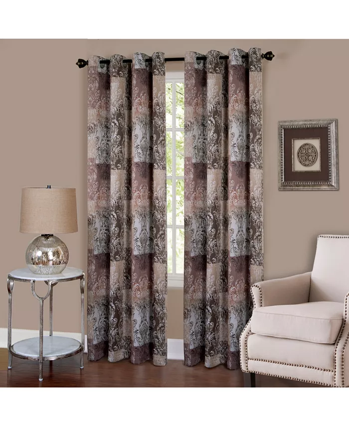 Achim Vogue Grommet Window Curtain Panel， 50x63 - Mycitystee