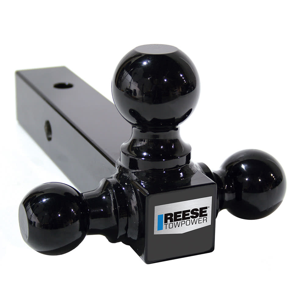 Reese 8 10000 lbs Black Tri Ball Trailer Hitch Ball Mount - Mycitystee