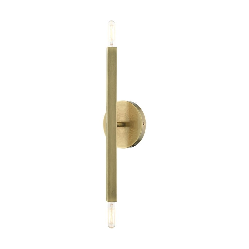2 Lt Antique Brass ADA Sconce - Mycitystee
