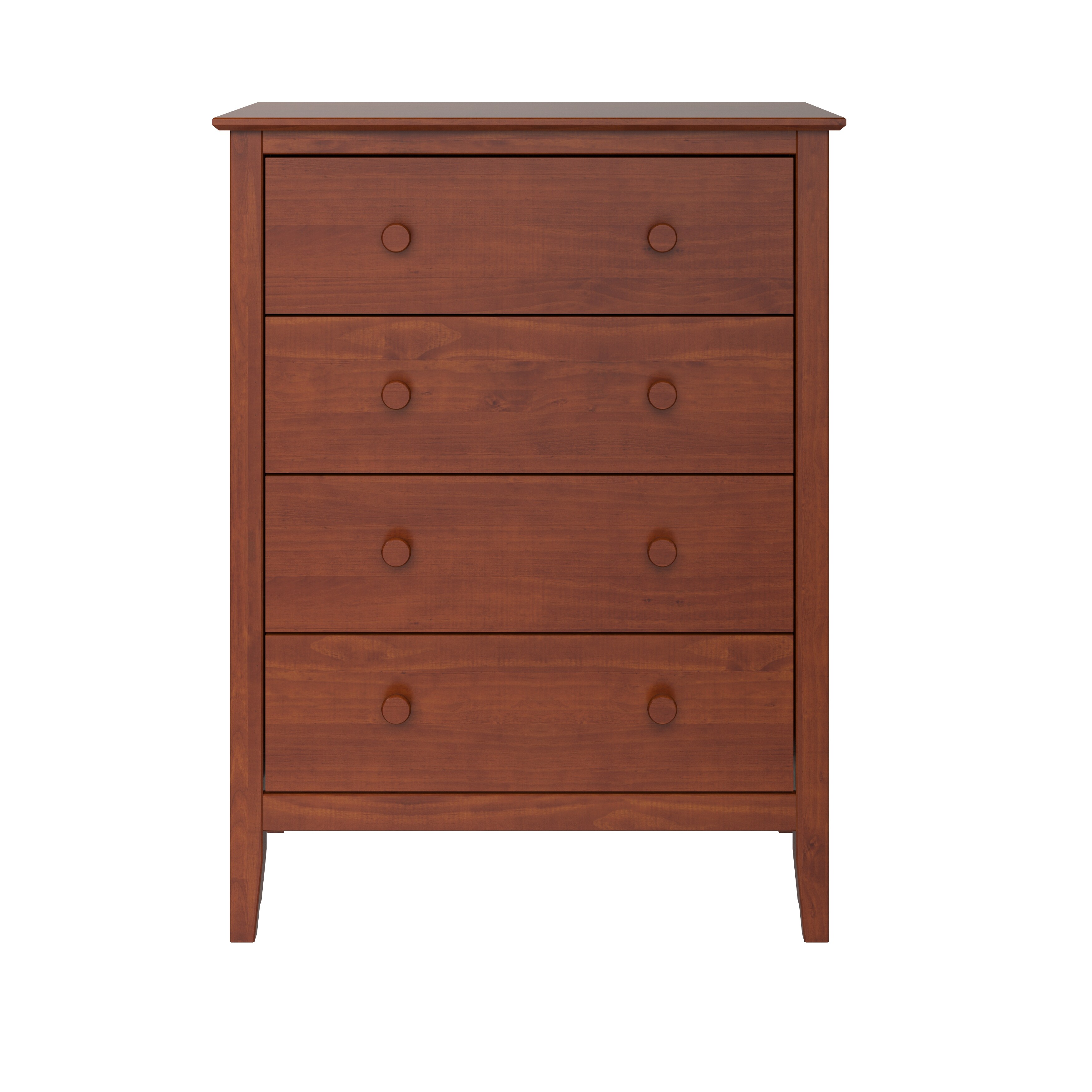 Adeptus Solid Wood Easy Pieces 4 Drawer Chest of Dressers Pecan - - 37177996 - Mycitystee