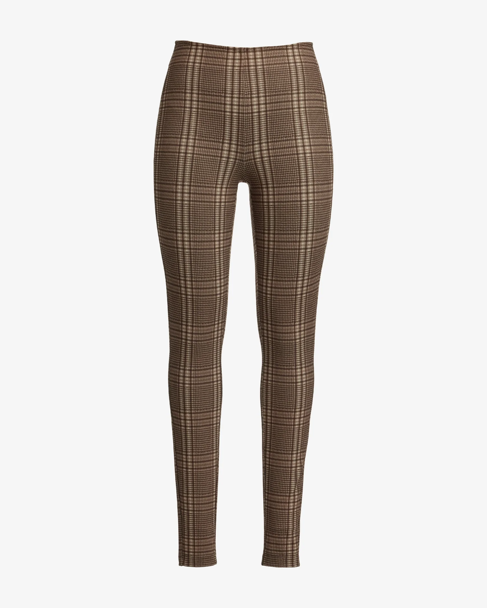 Printed Ponte Legging Downtown Plaid - Mycitystee