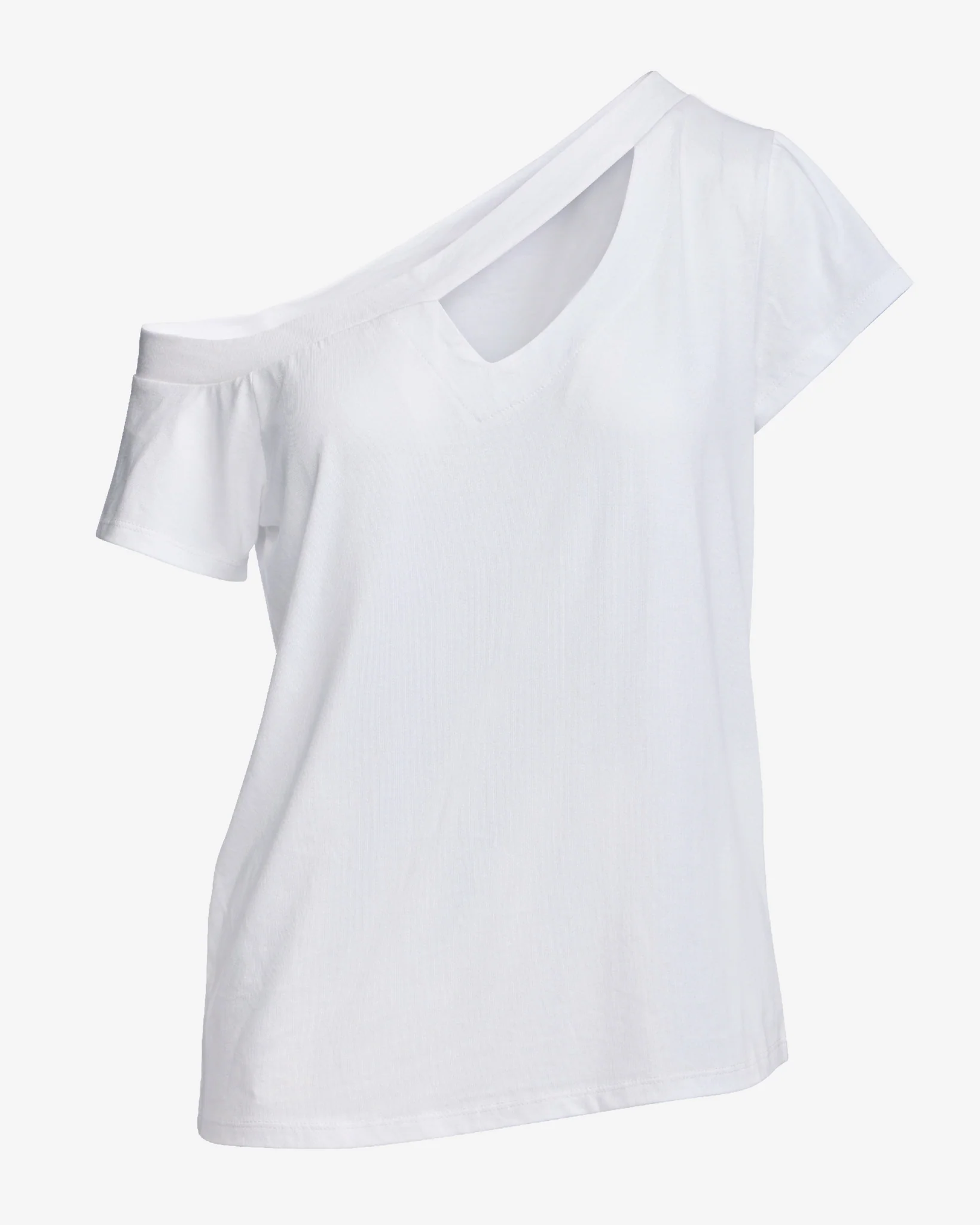 Slouchy Cut Out Knit Top White - Mycitystee