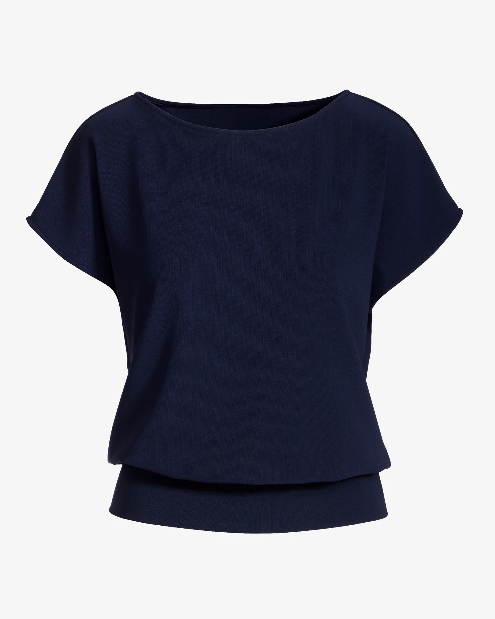 Beyond Travel Short Sleeve Blouson Top Maritime Navy - Mycitystee