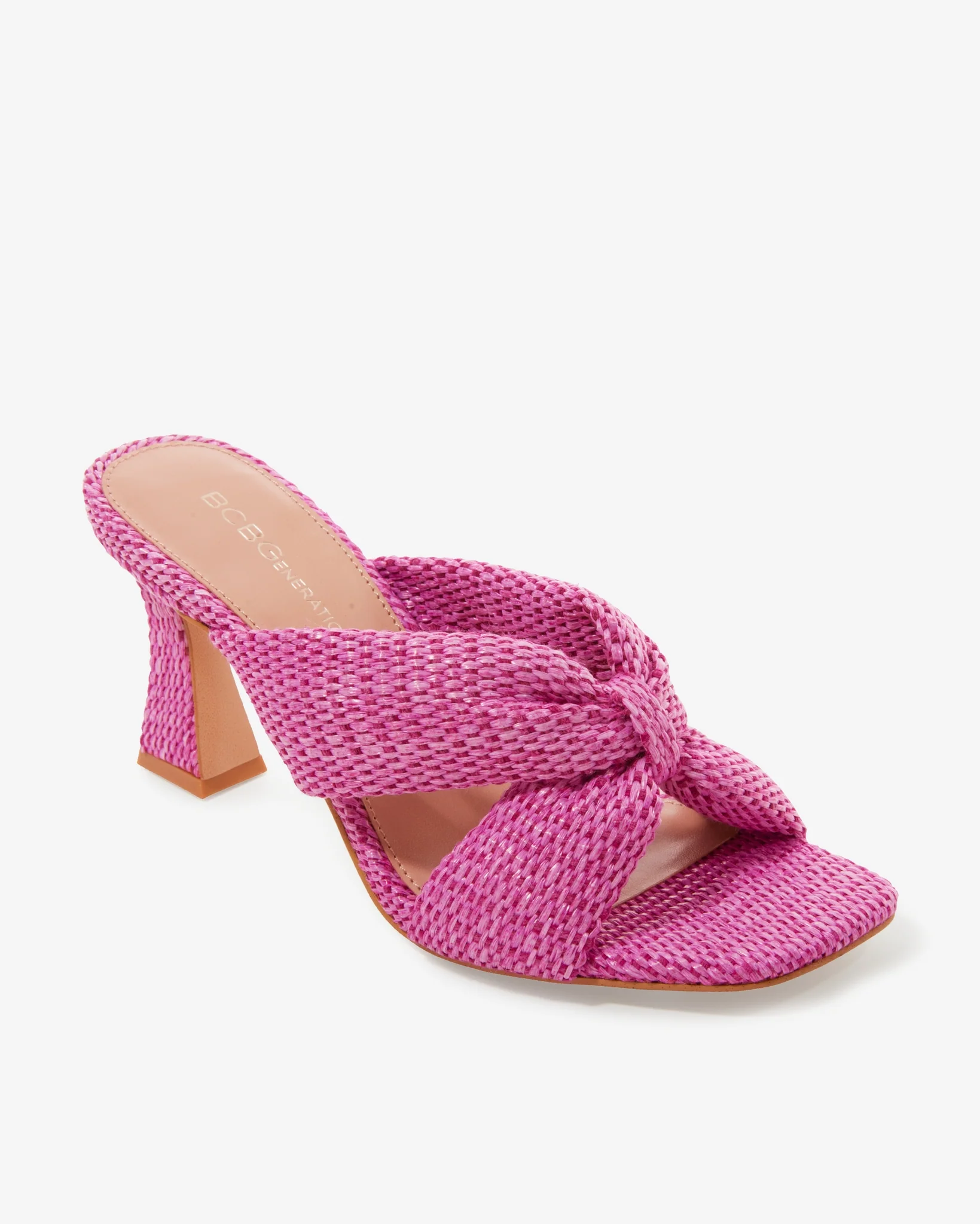 Woven Slide Heel Pink - Mycitystee