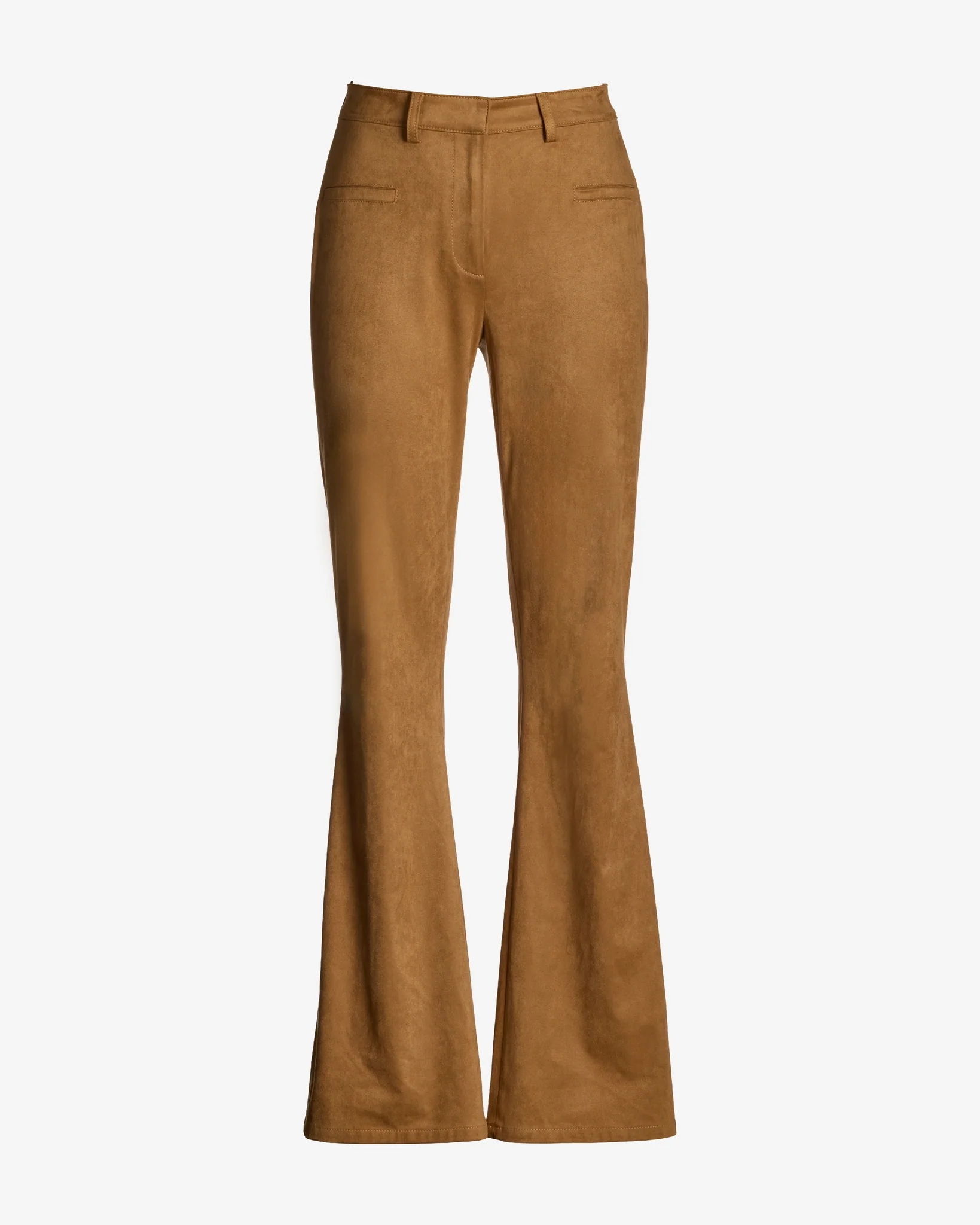 Faux Suede Bootcut Pant Camel - Mycitystee