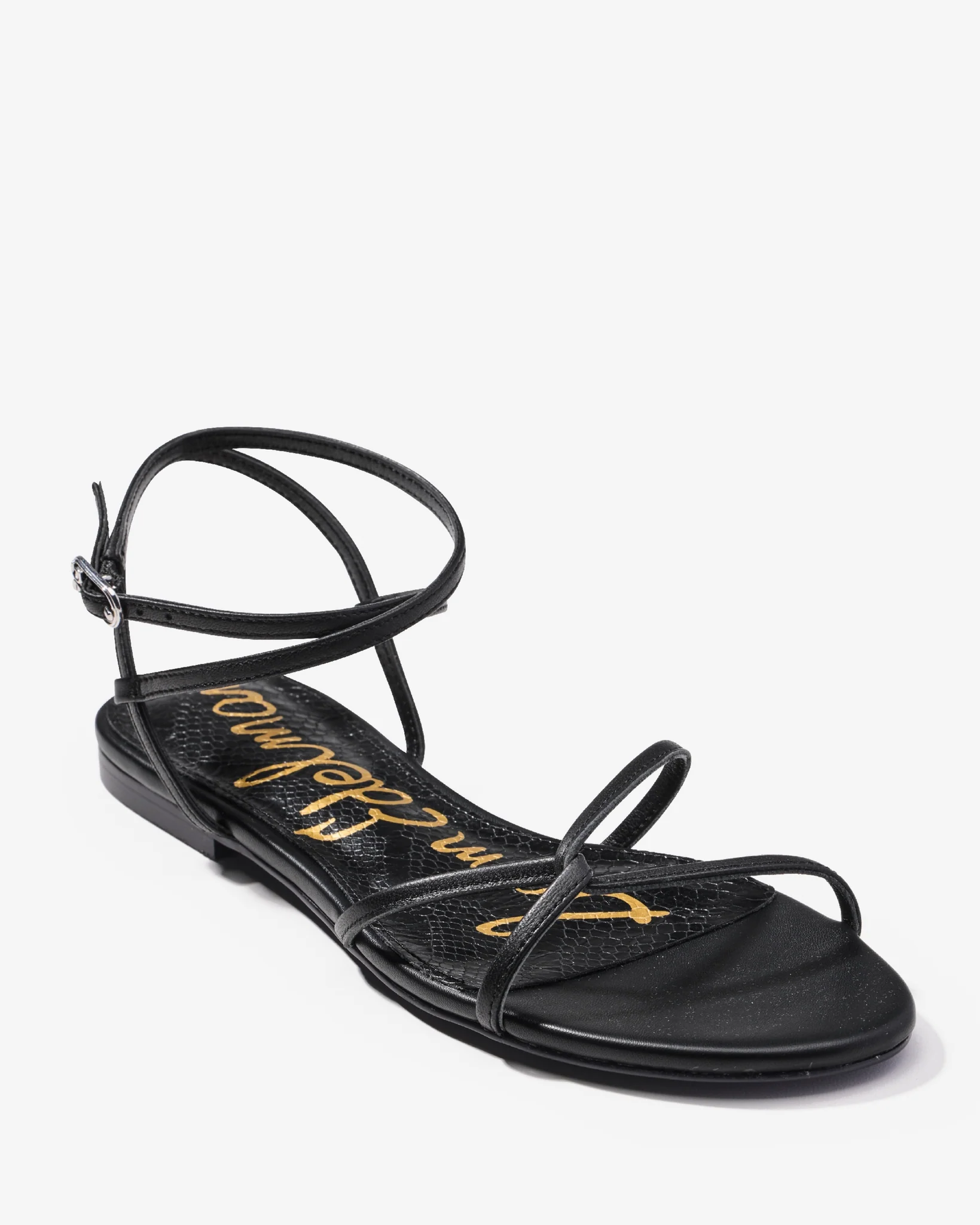 Lace Up Strappy Sandal Black - Mycitystee