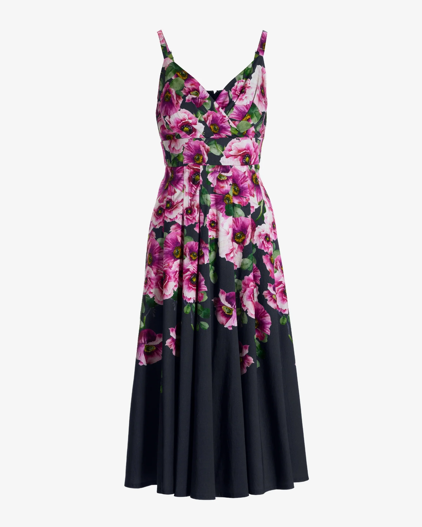 Proper Poppies Fit and Flare Midi Dress Proper Poppies Border - Mycitystee