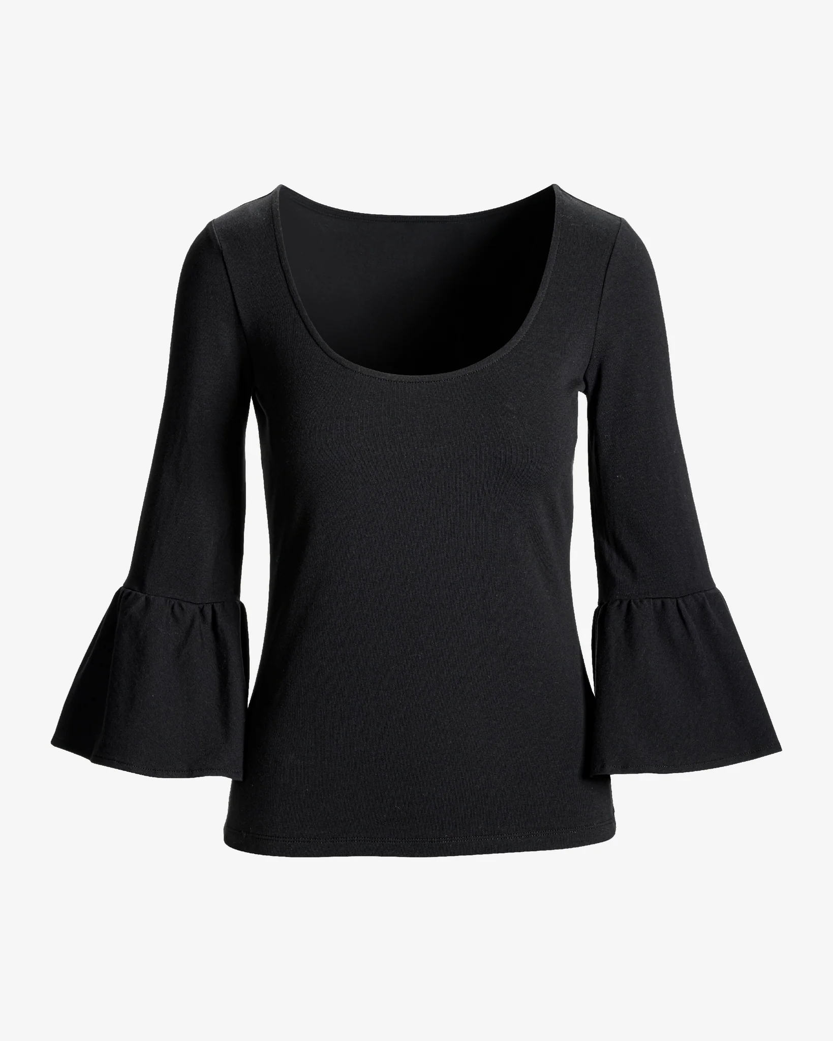 So Sexy Bell Sleeve Top Proper Black - Mycitystee