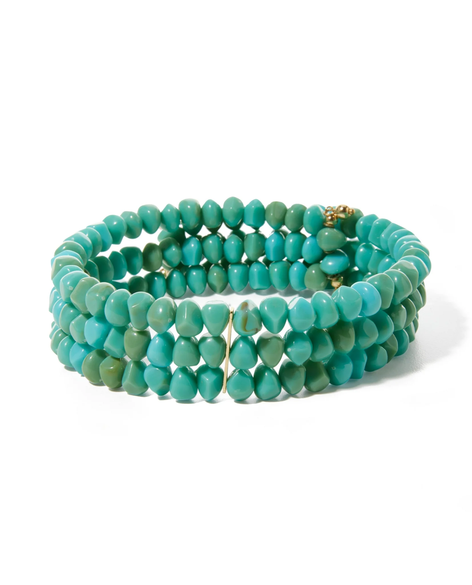 Beaded Choker Necklace Turquoise - Mycitystee