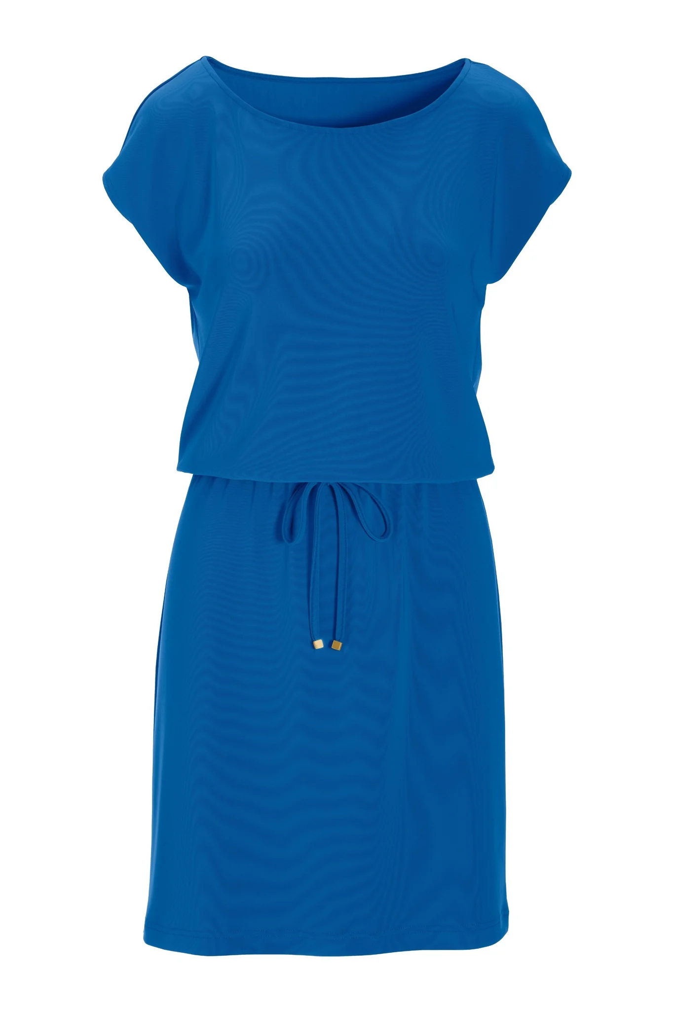 Beyond Travel Drawstring-Waist Short Dress Classic Blue - Mycitystee