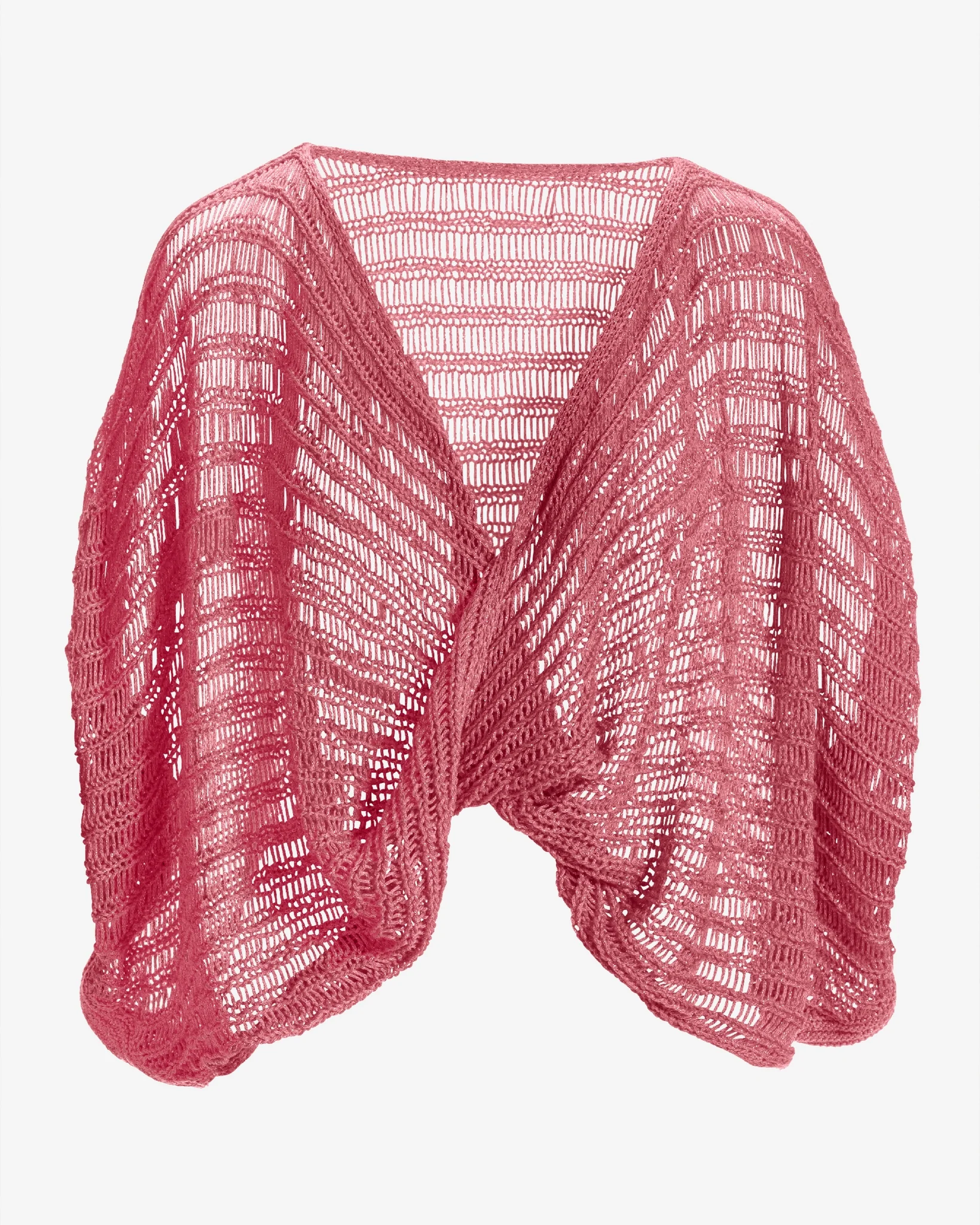 Metallic Twist Sweater Poncho Sachet Pink - Mycitystee
