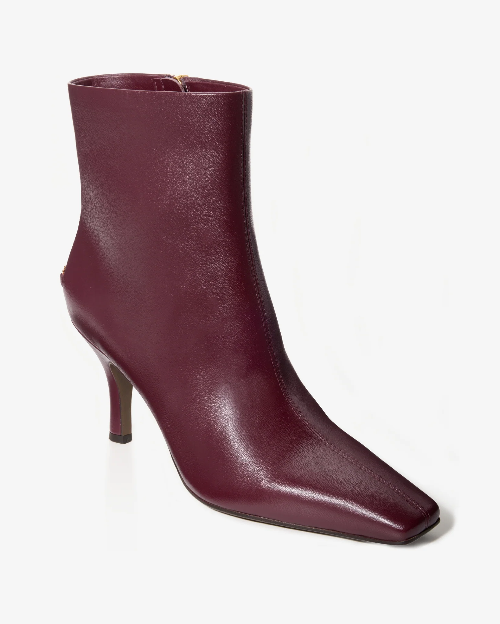 Kitten Heel Bootie Wine - Mycitystee
