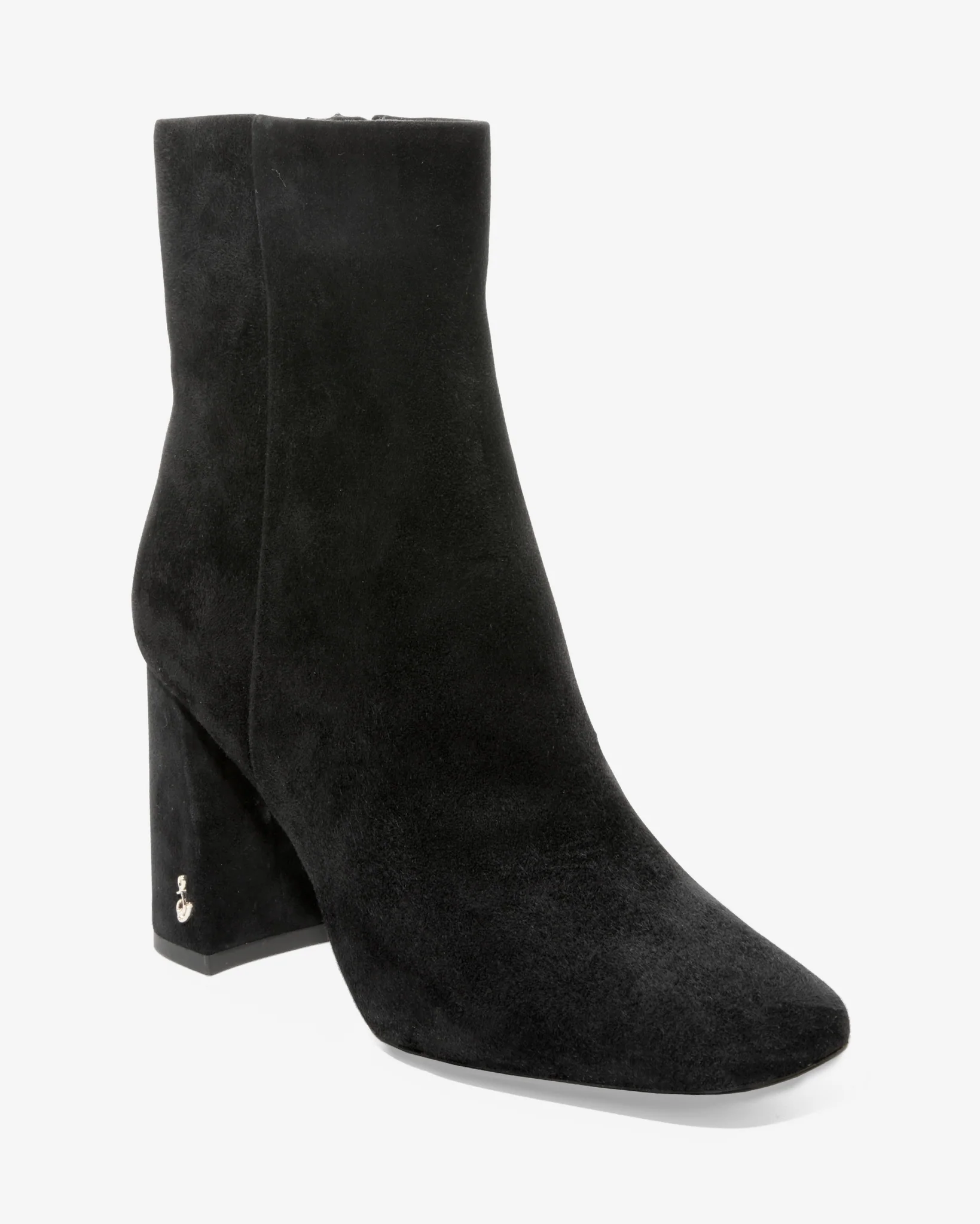 Square Toe Heeled Bootie Black - Mycitystee