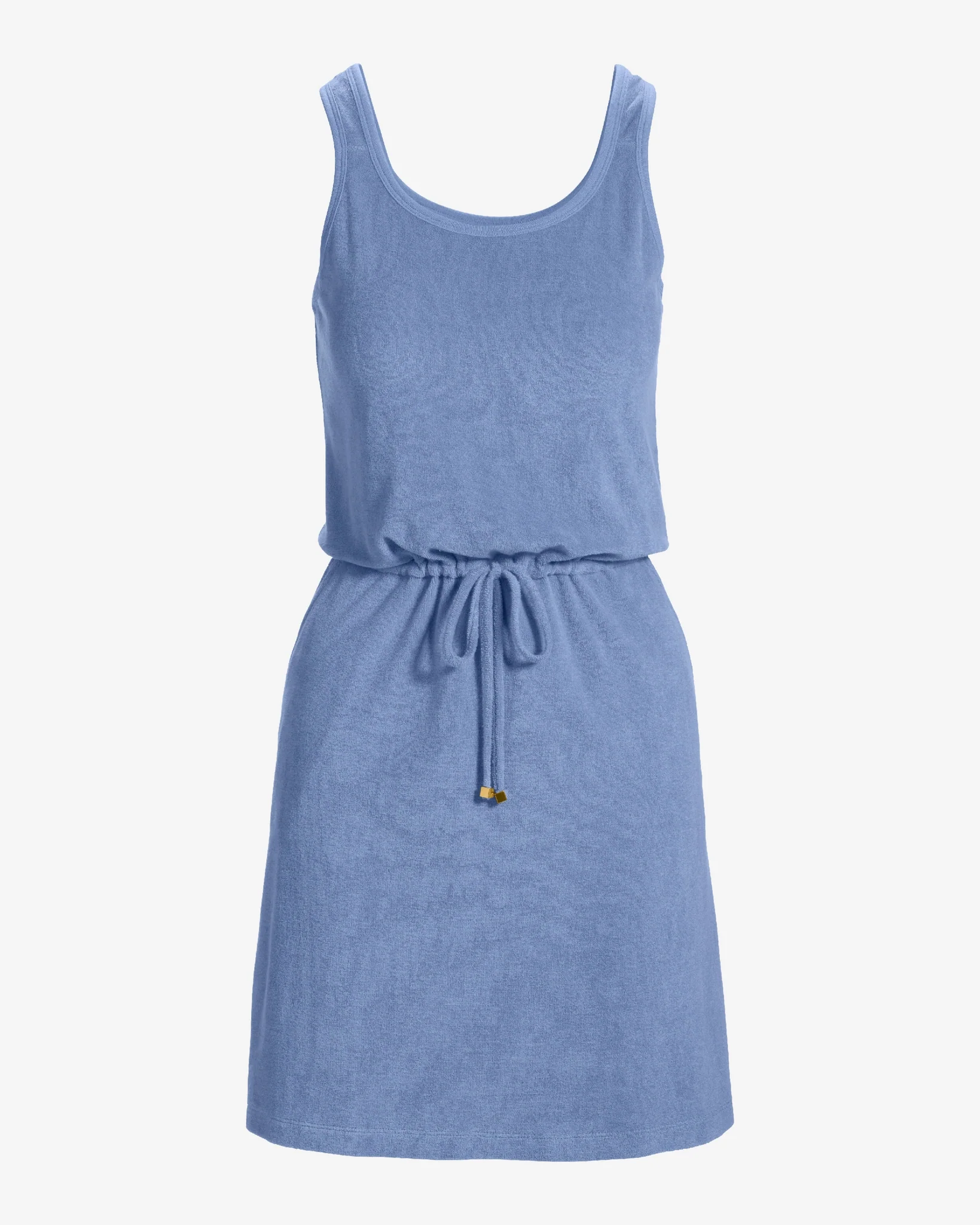 Beach Terry Cinched Sport Dress Bel Air Blue - Mycitystee