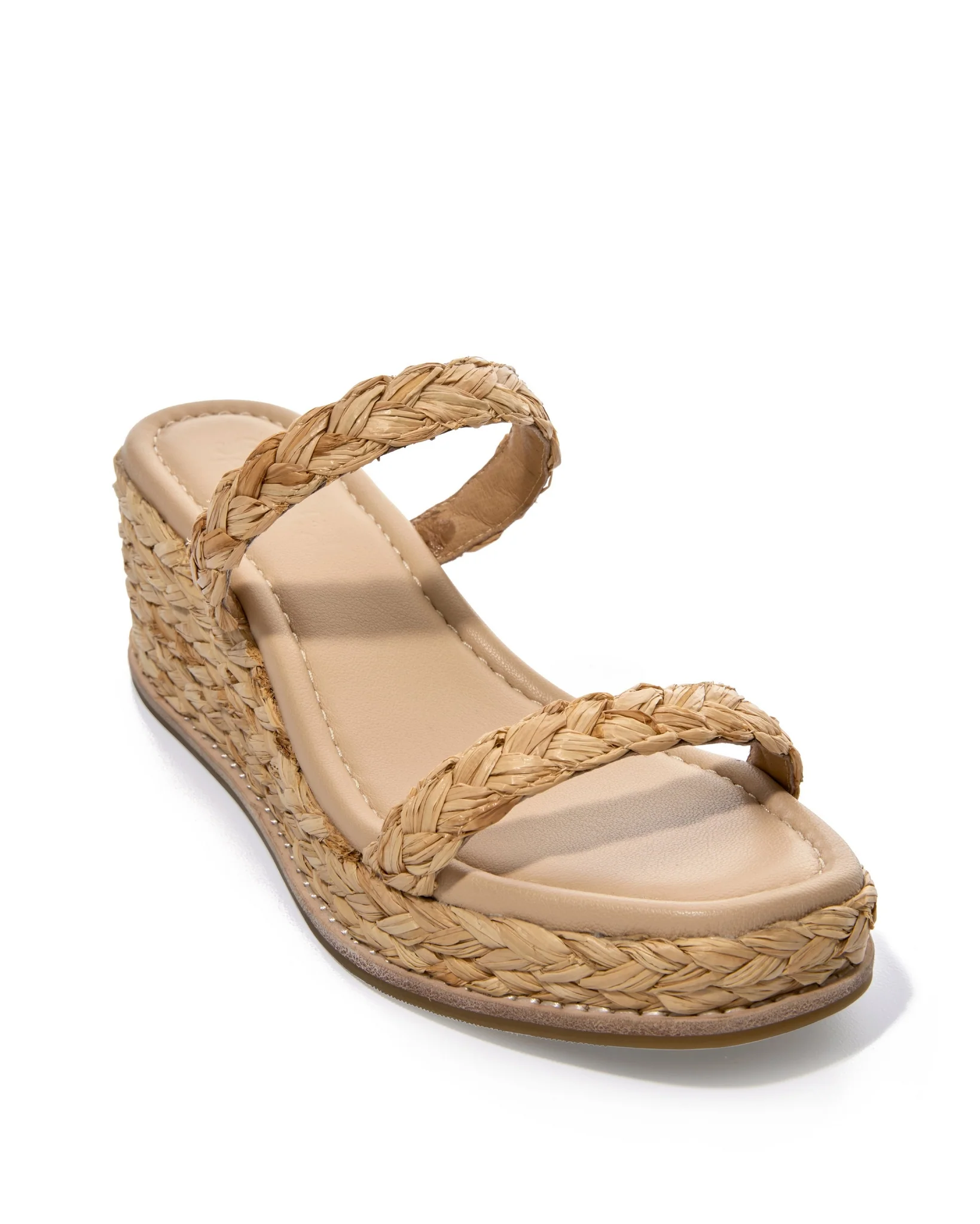 Raffia Wedge Sandal Natural - Mycitystee