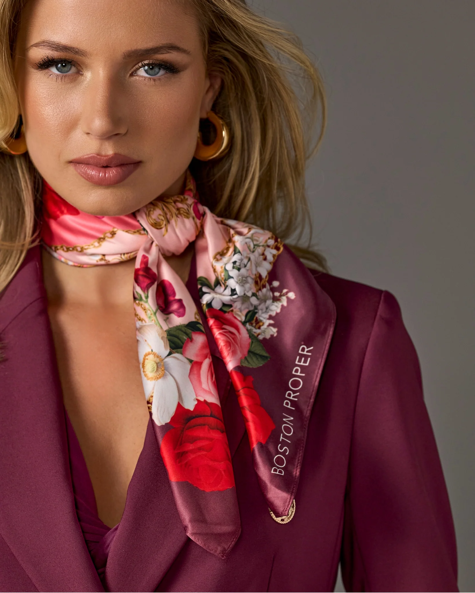 Boston Proper Printed Scarf Flowers of Hope - Mycitystee