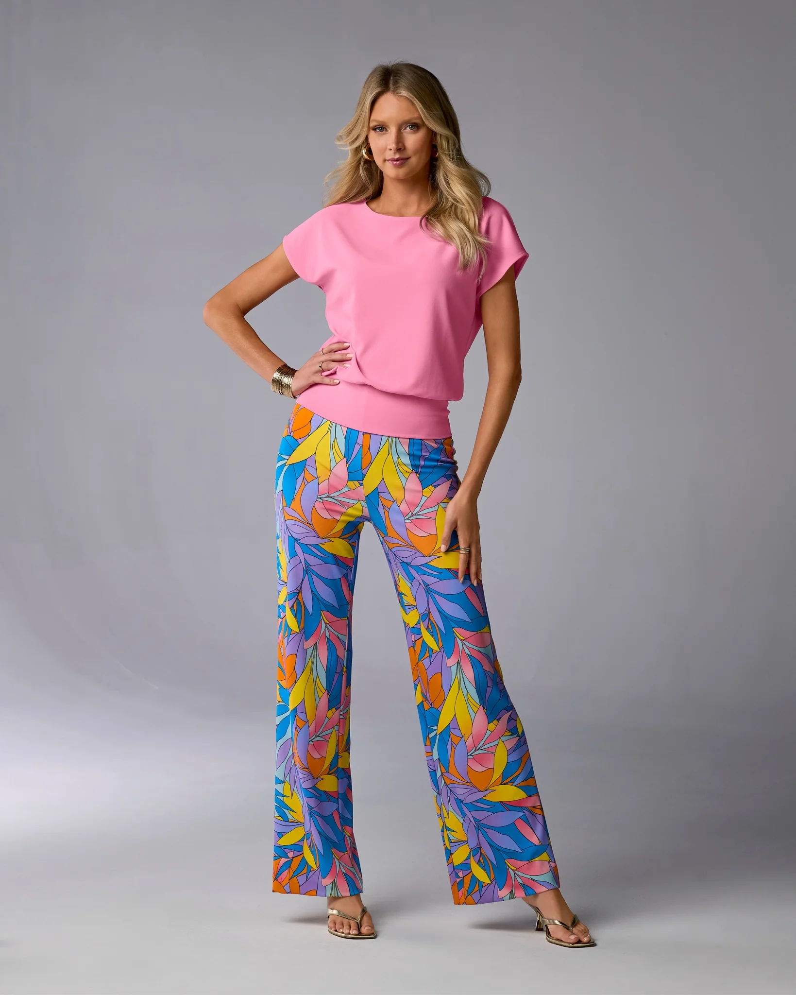 Beyond Travel Print Palazzo Pant Rainforest Escape - Mycitystee