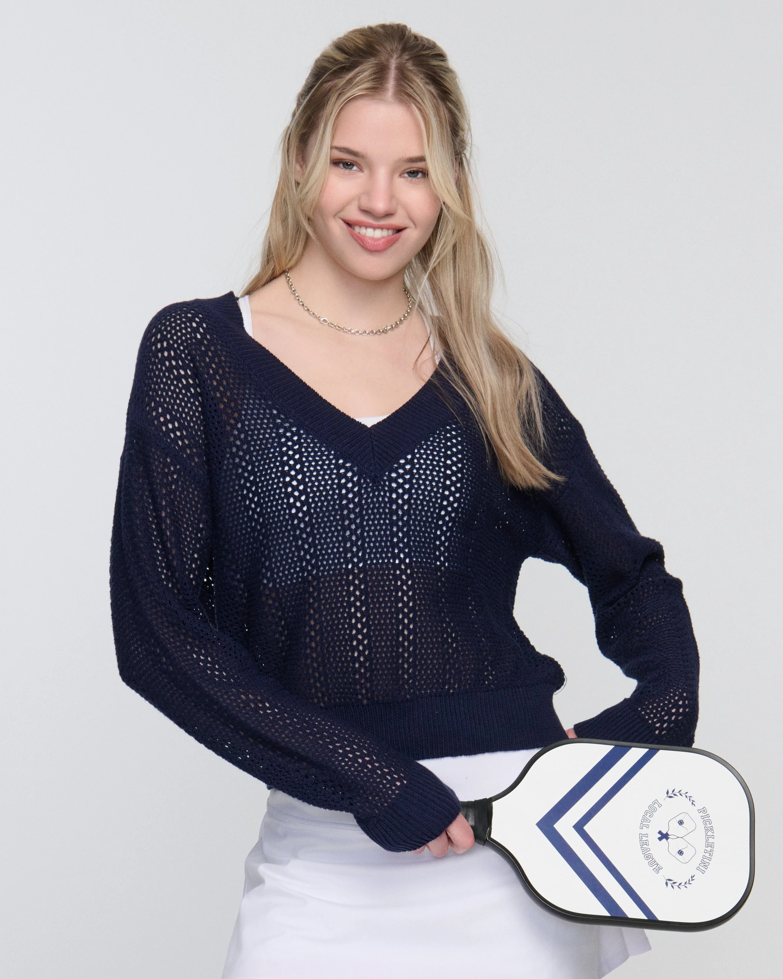 Janie Baseline V Sweater - Mycitystee