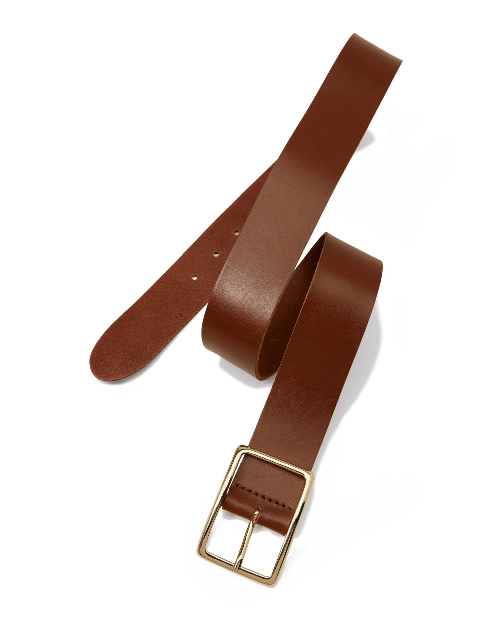 Modern Classic Leather Belt Cognac - Mycitystee