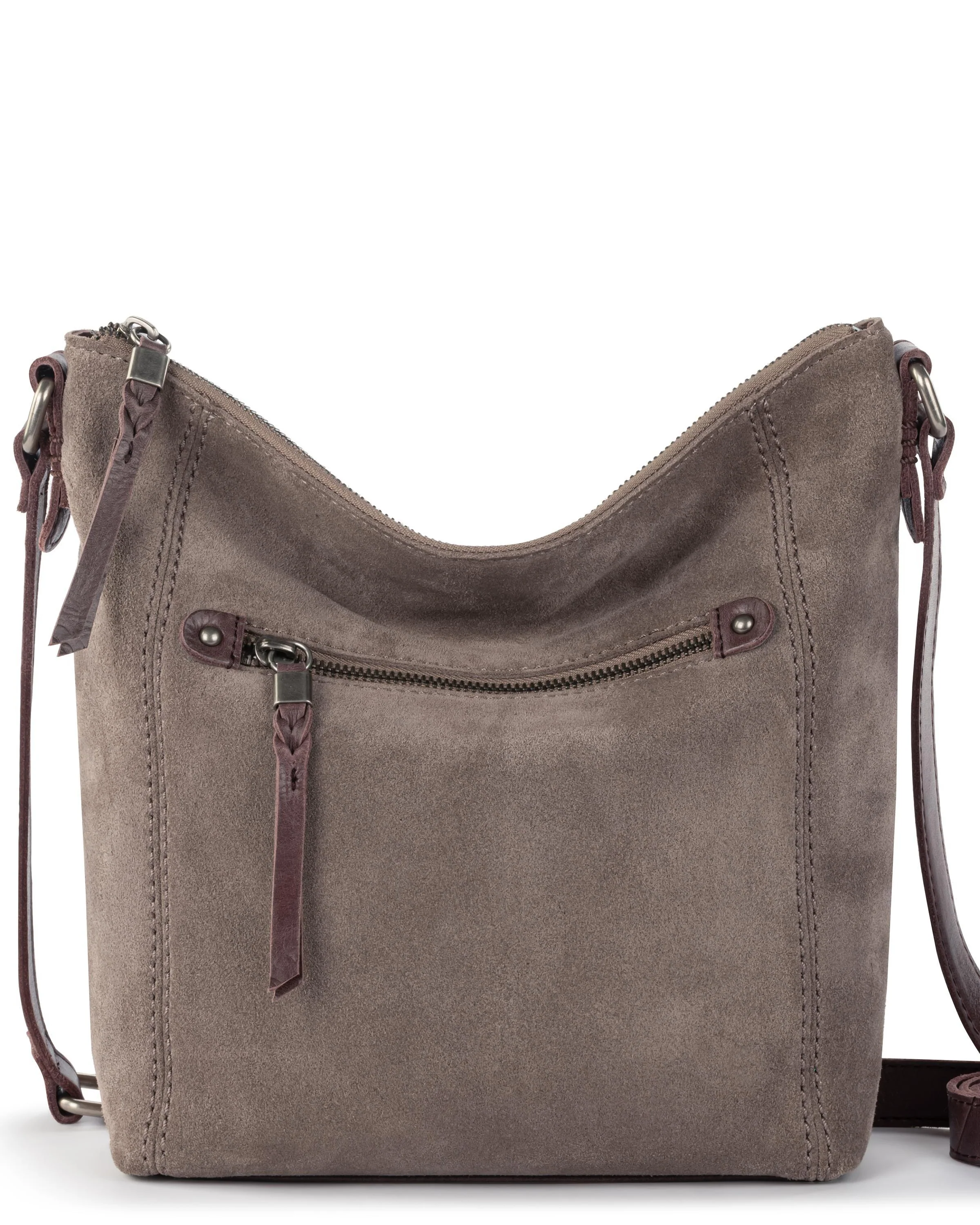 Ashland Crossbody - Leather - Mushroom Suede - Mycitystee
