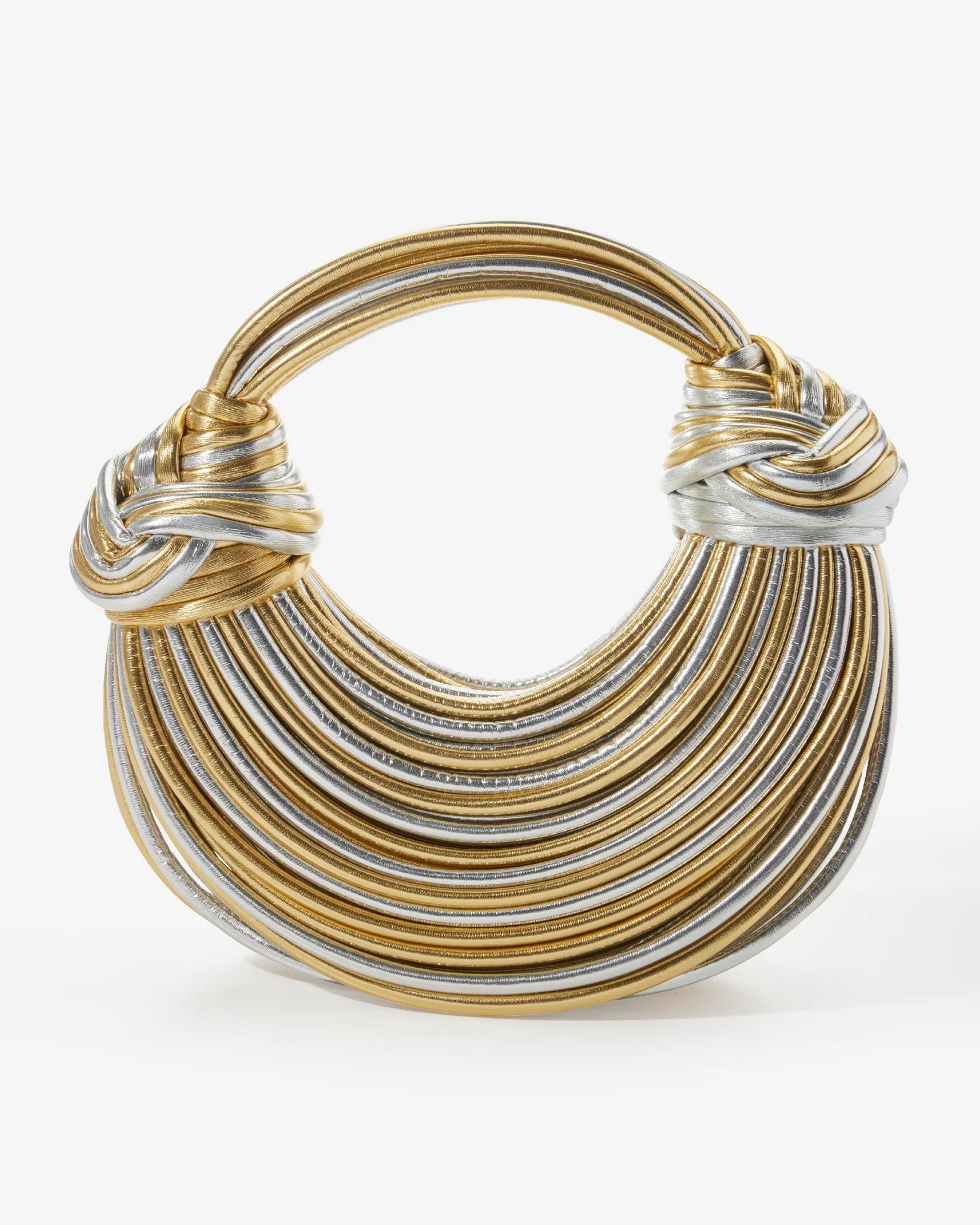 Metallic Strappy Purse Gold/Silver - Mycitystee