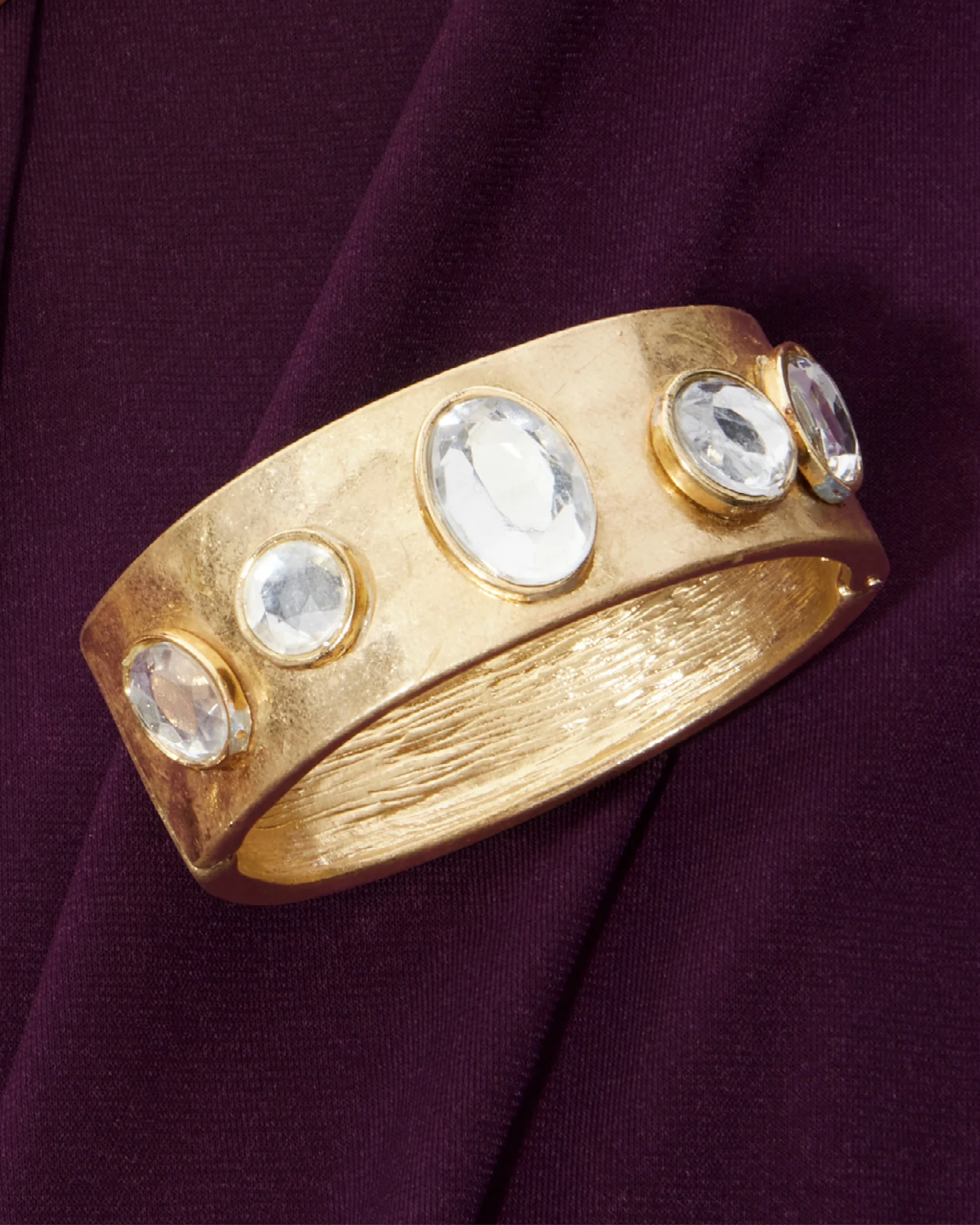 Crystal Gem Cuff Gold - Mycitystee