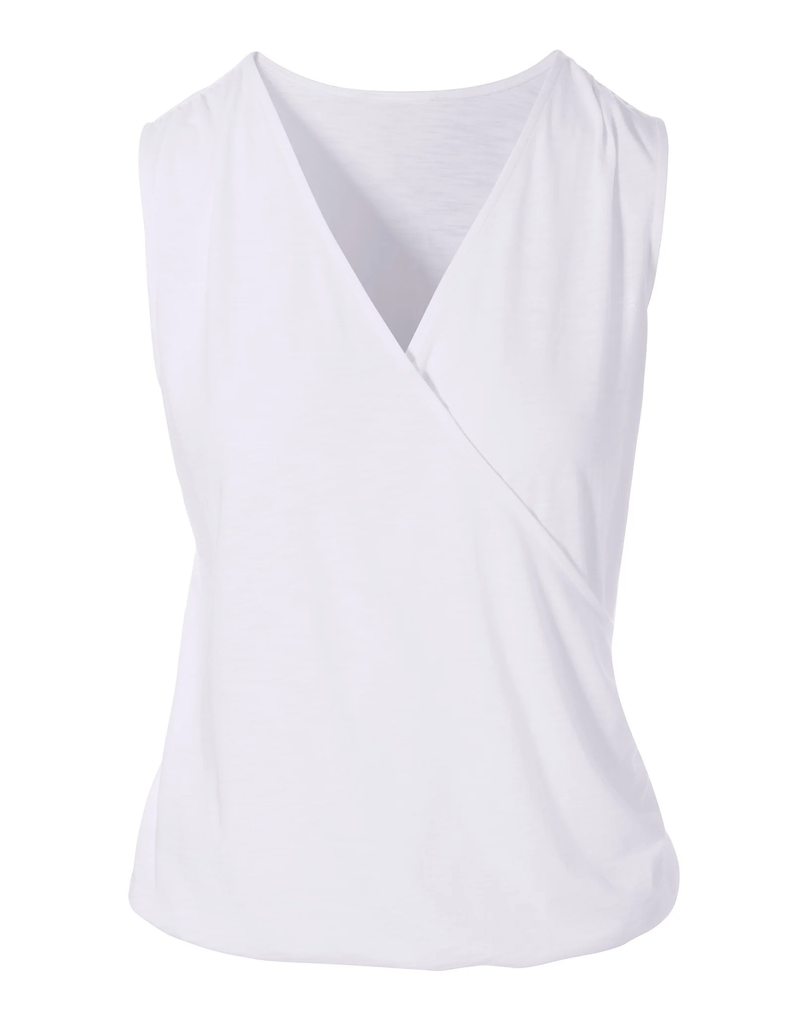 Surplice Slub Tank Top White - Mycitystee