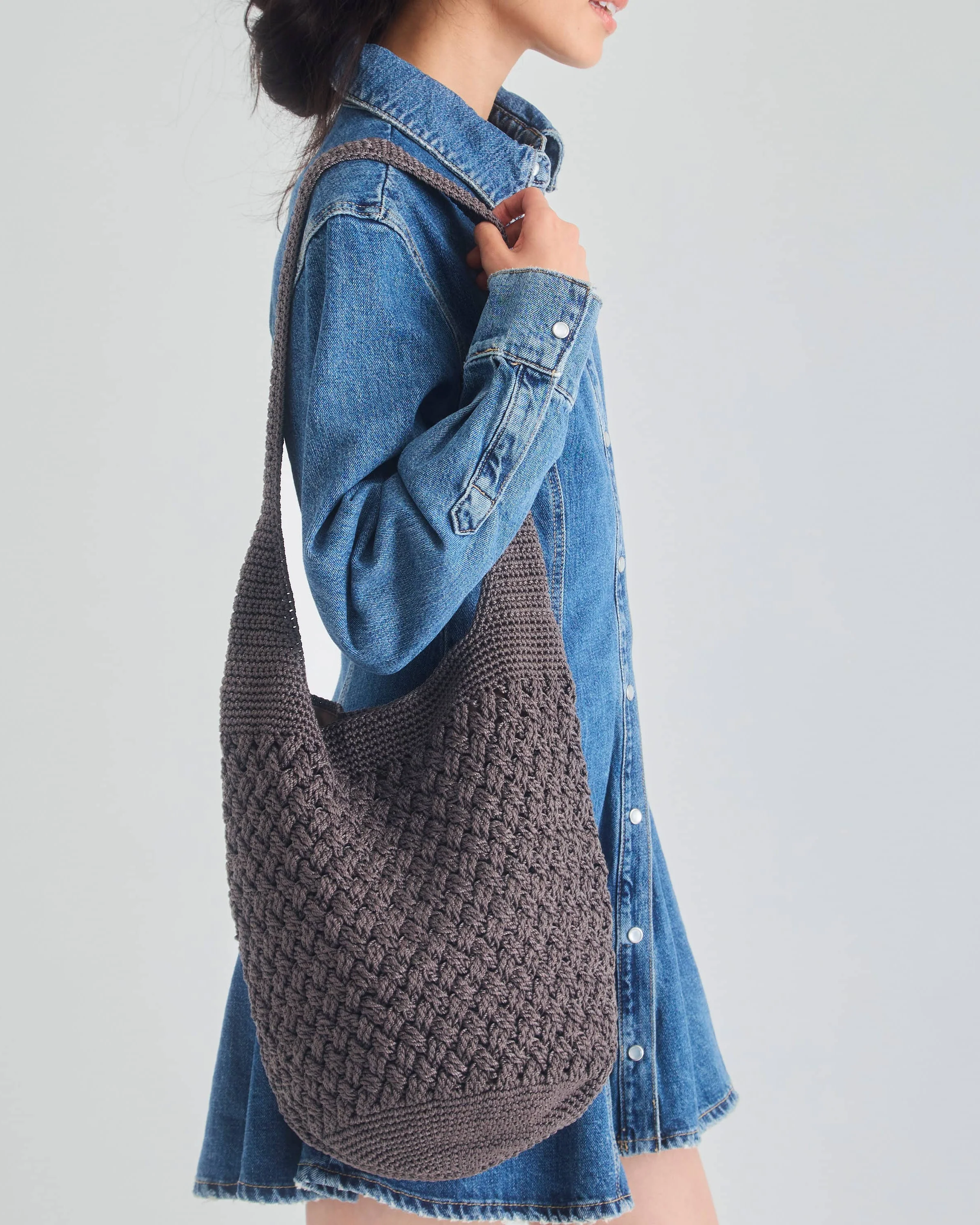 120 Hobo - Hand Crochet - Mushroom Cozy Weave - Mycitystee