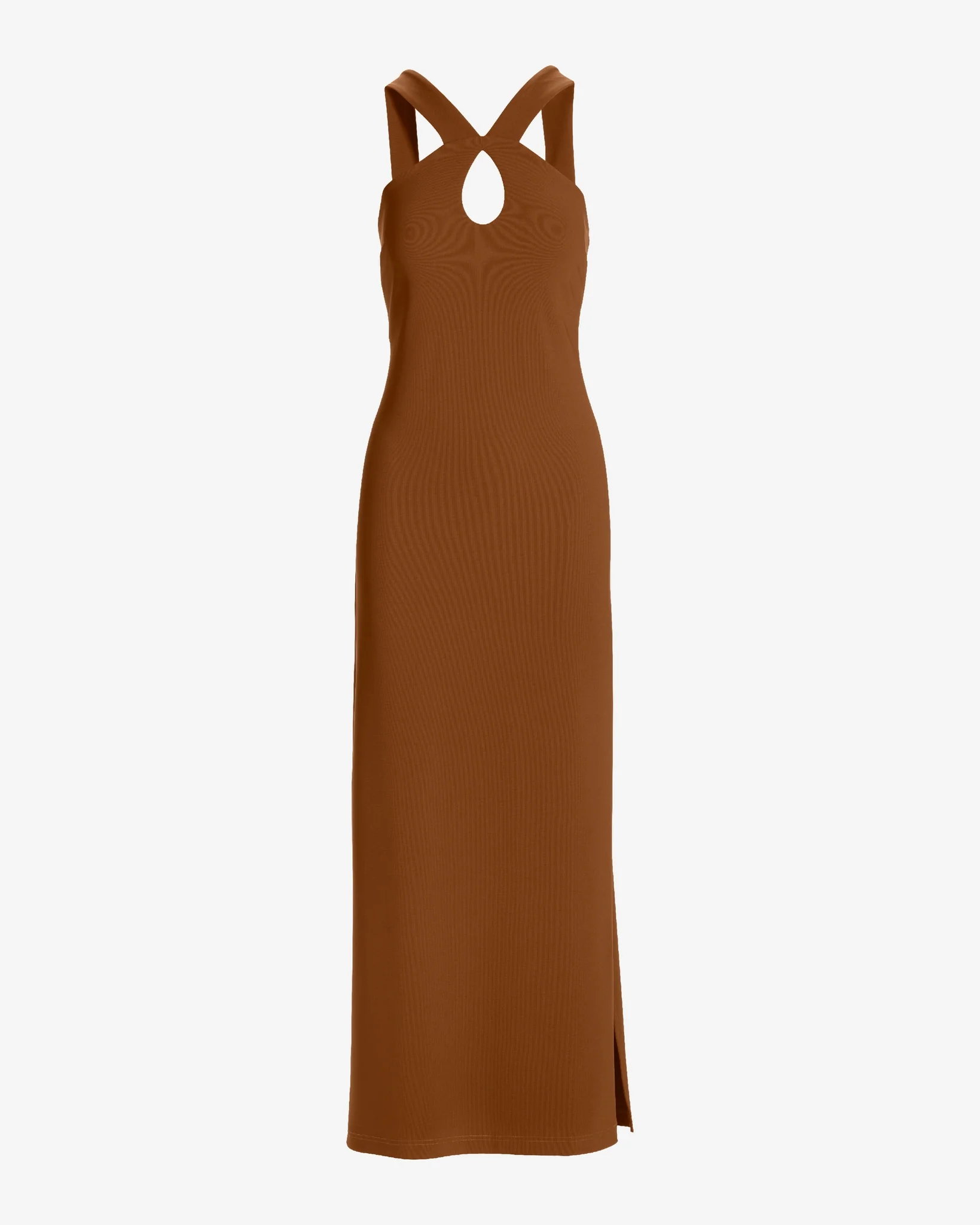Beyond Travel Keyhole Maxi Dress Toffee - Mycitystee