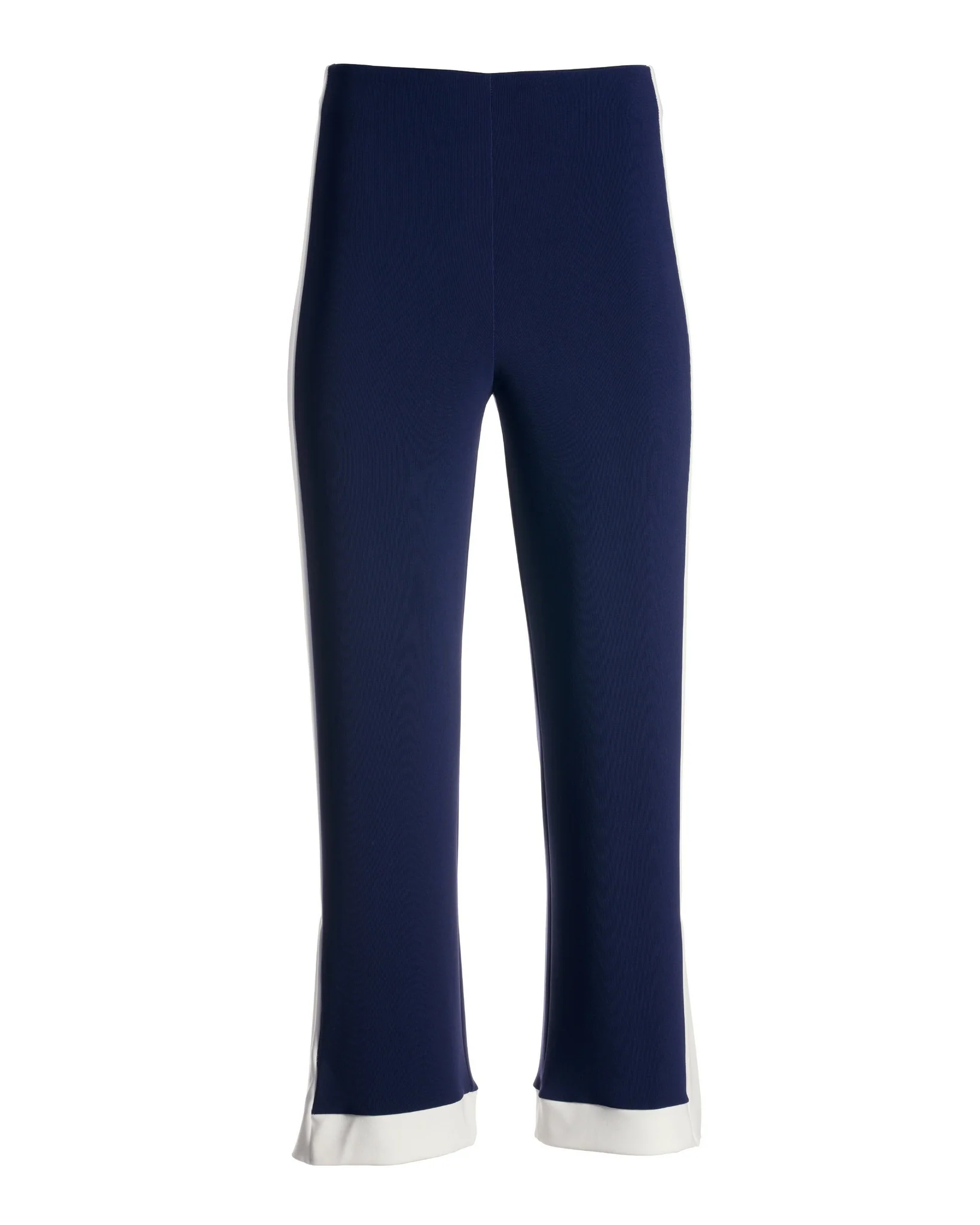 Beyond Travel Color Block Cropped Wide-Leg Pant Maritime Navy/Ivory Coast - Mycitystee