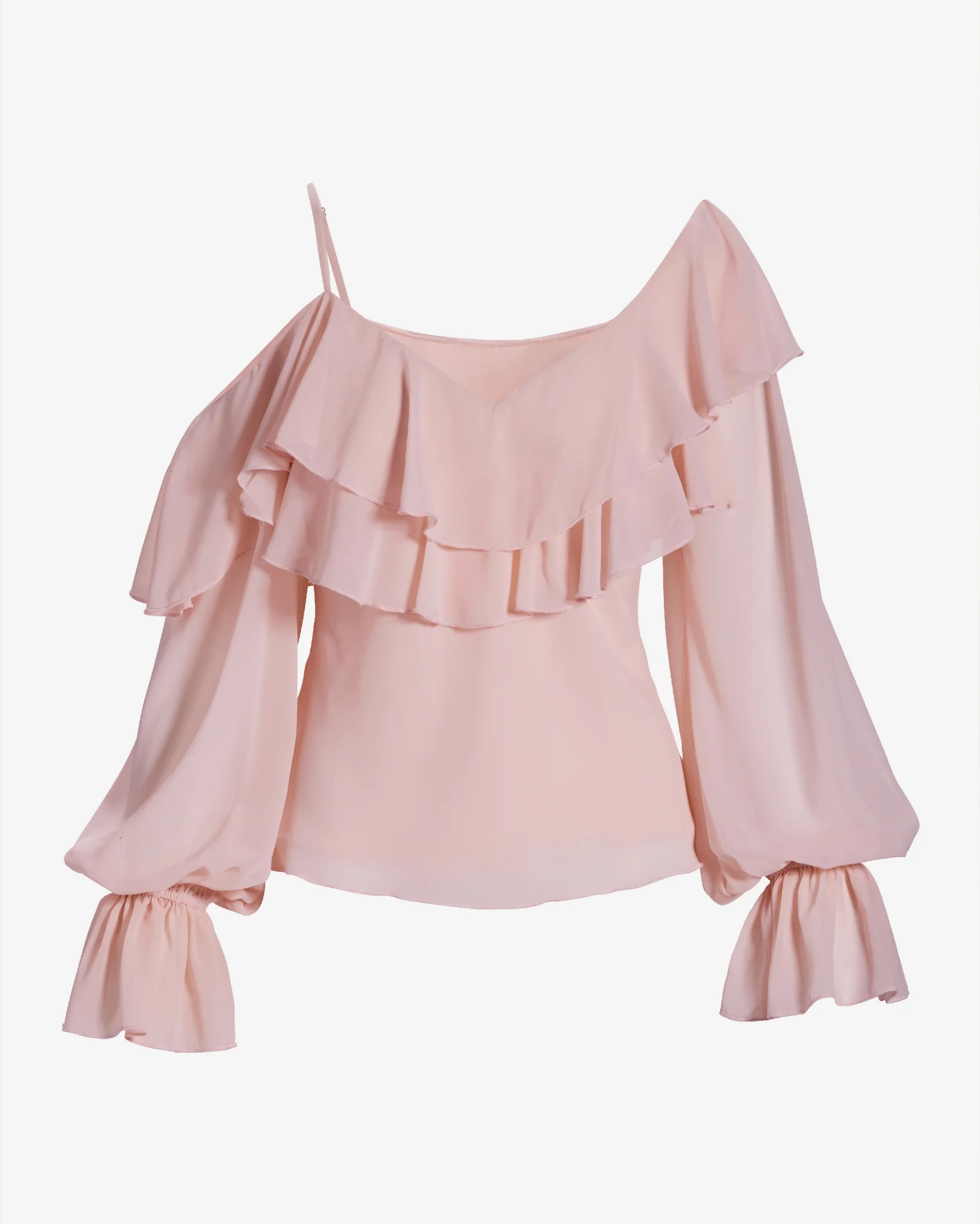 Layered Ruffle Chic Blouse Pink - Mycitystee