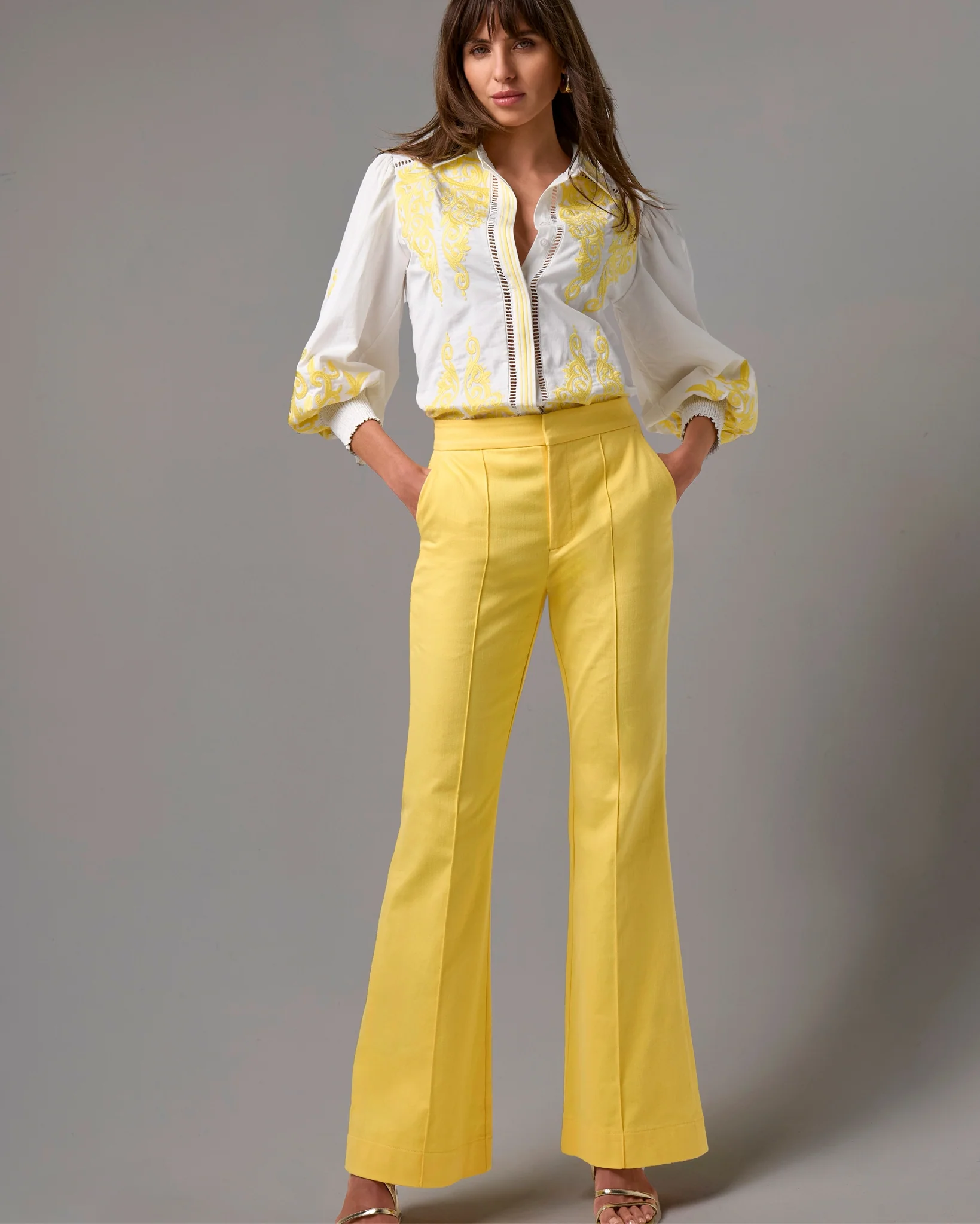 Monterey Trouser Jean Lemon Drop - Mycitystee