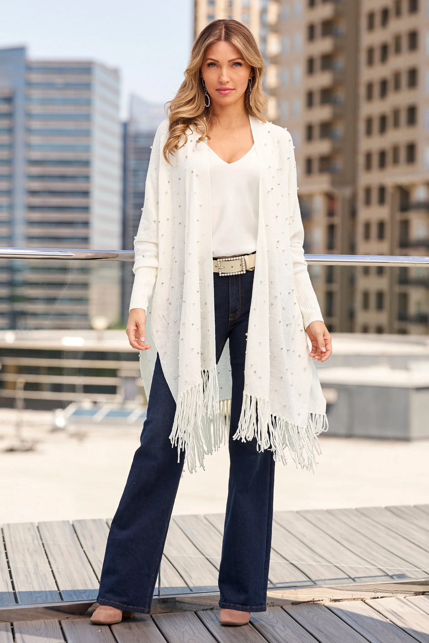 Modern Pearl Belt Off White - Mycitystee