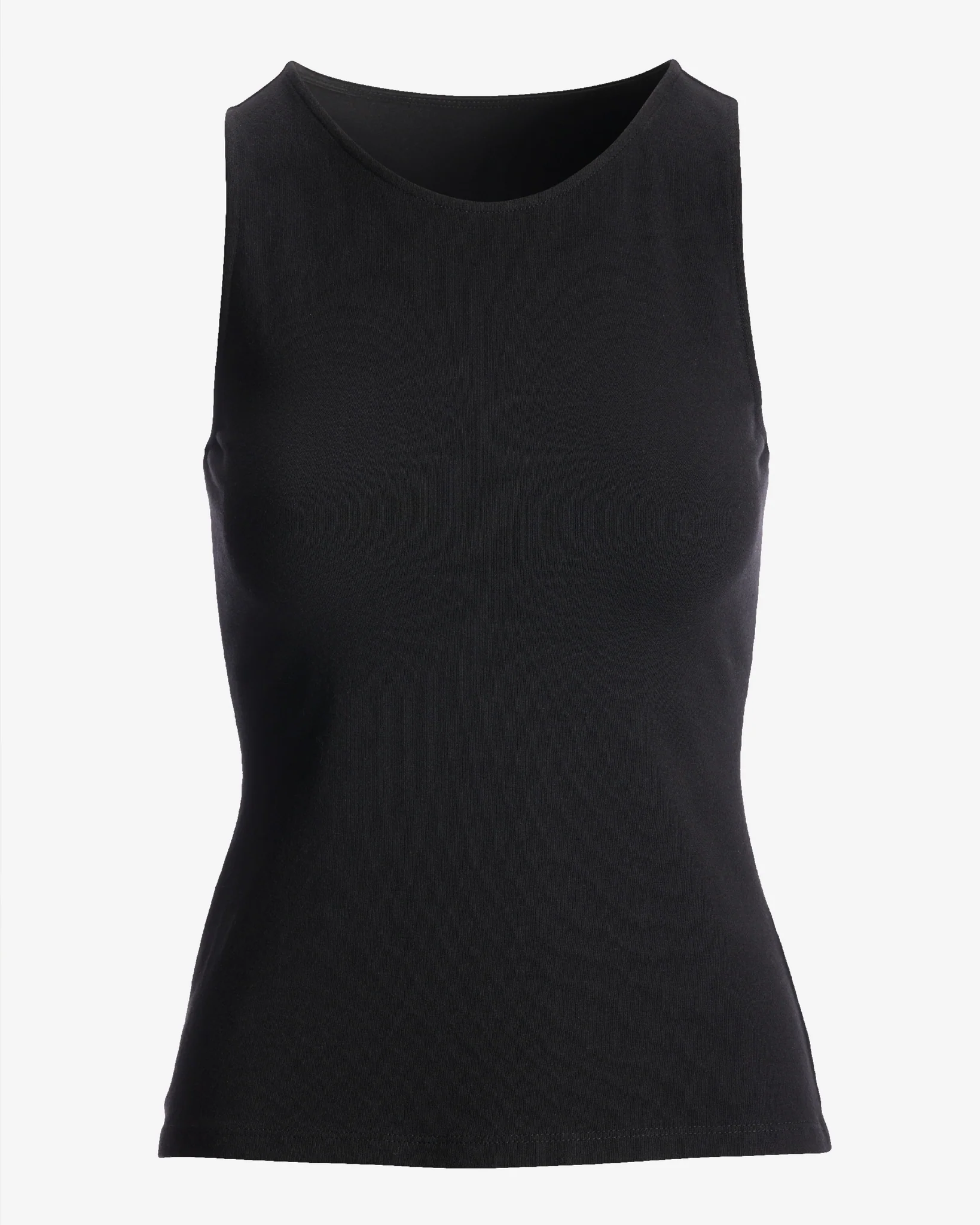 So Sexy High Neck Tank Knit Top Black - Mycitystee