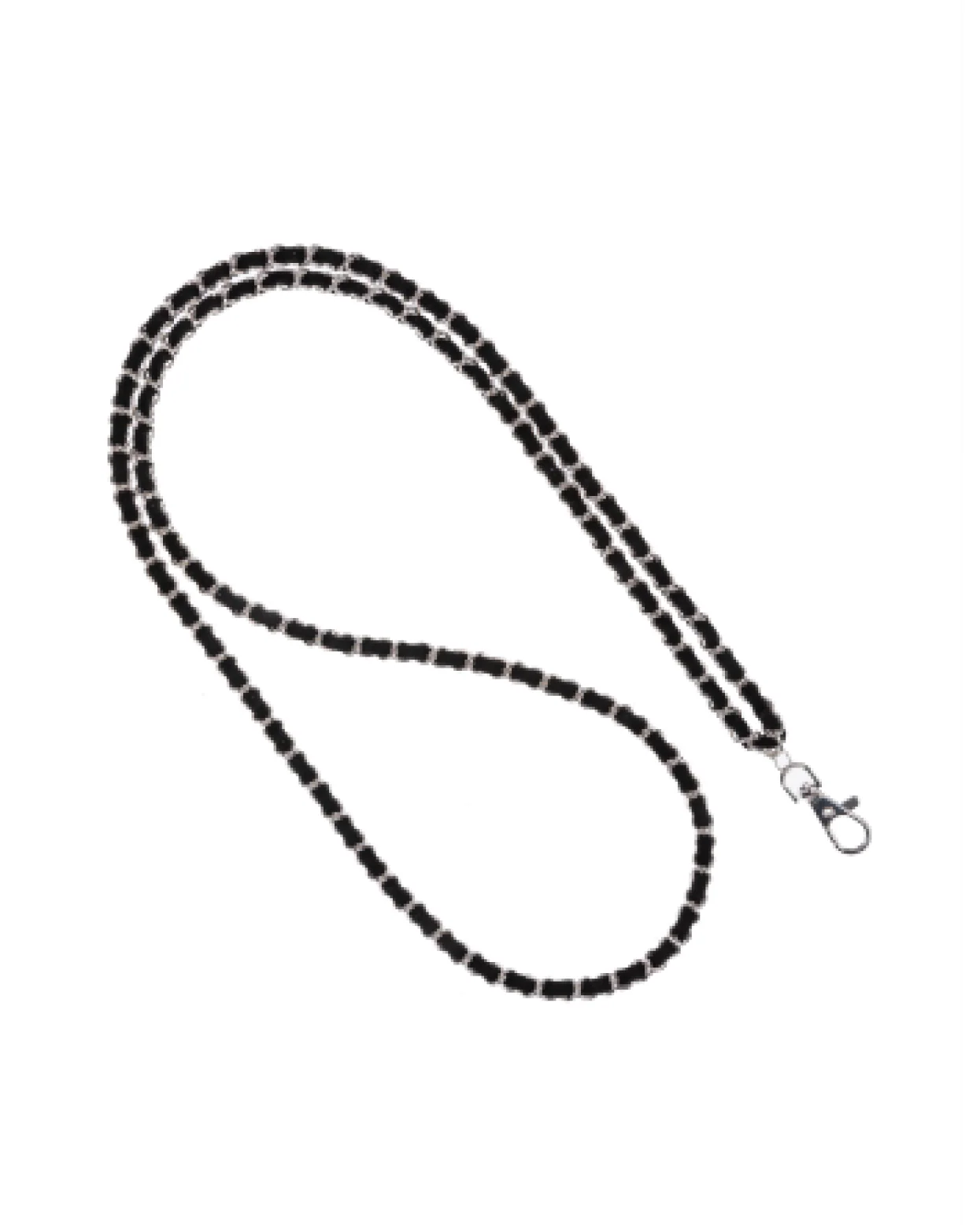 Silver Black Crossbody Phone Chain - Mycitystee