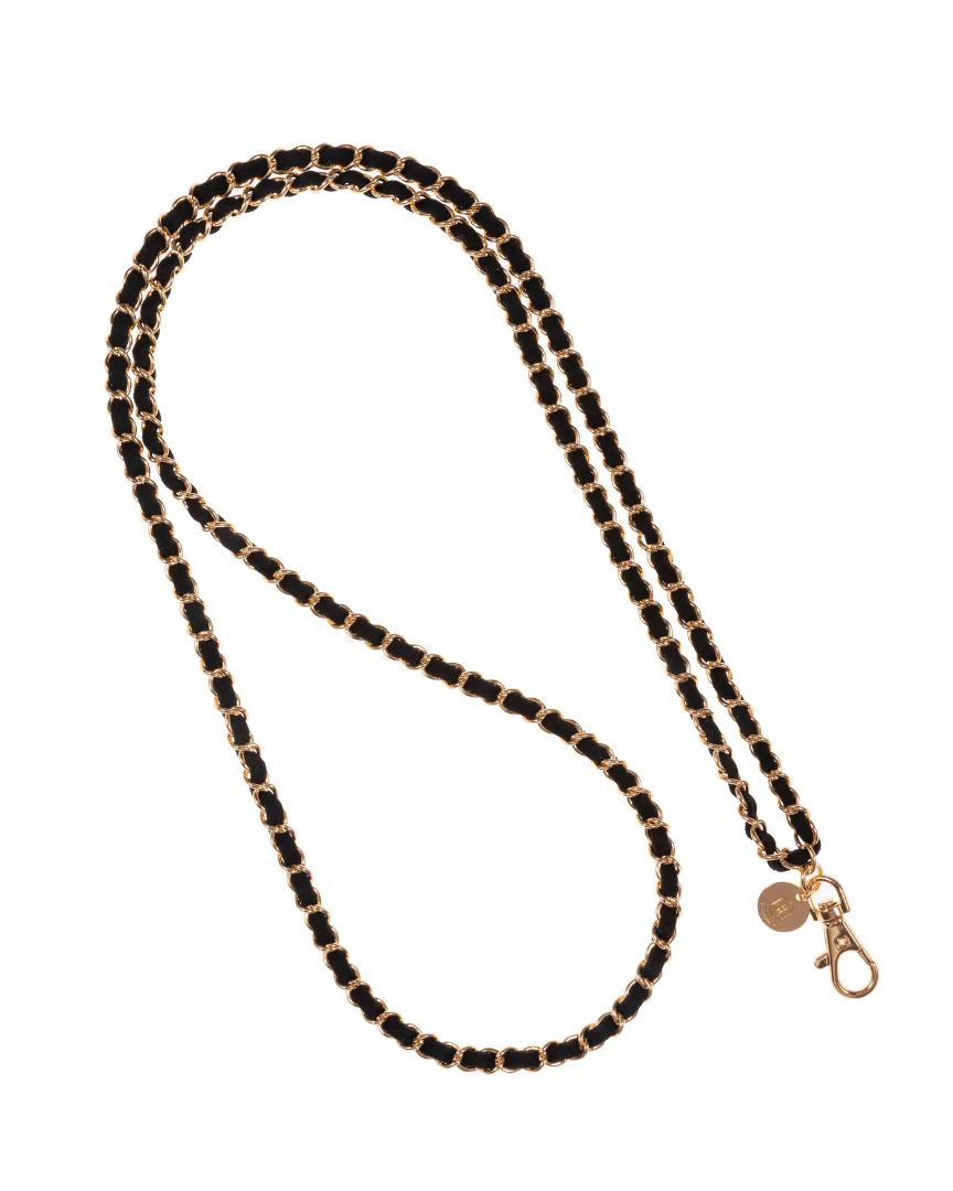 Golden Black Crossbody Phone Chain - Mycitystee