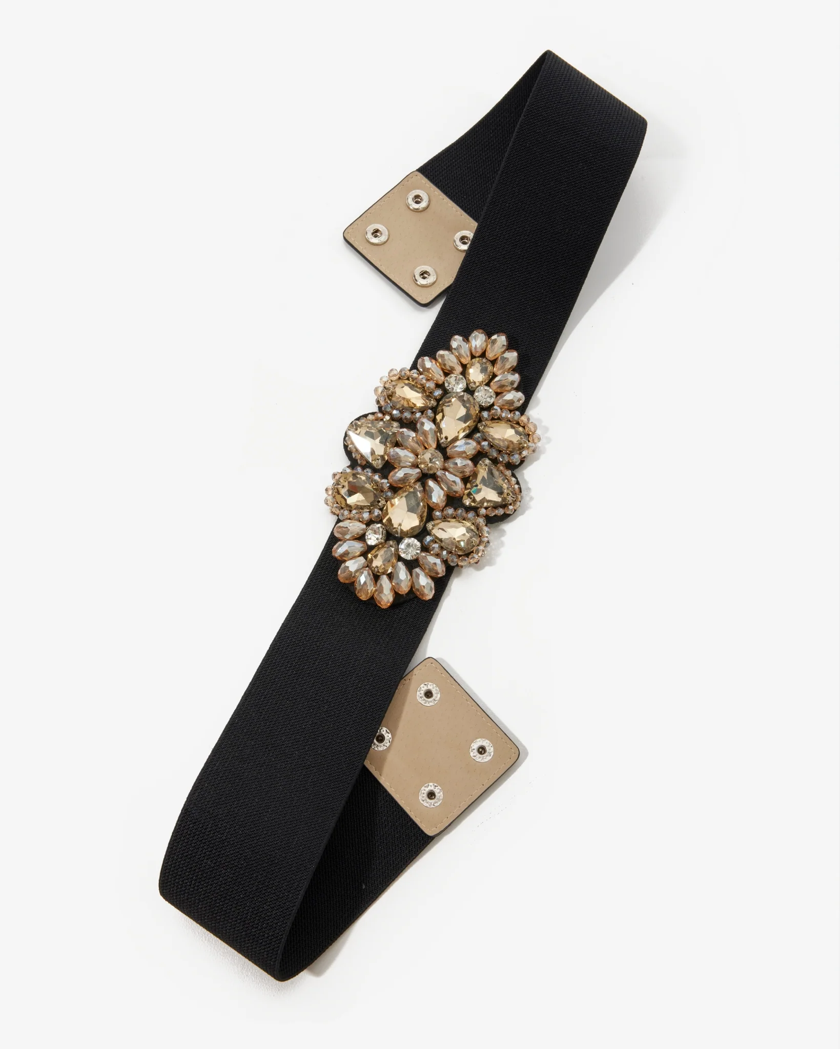 Embellished Waist Belt Black/Gold - Mycitystee