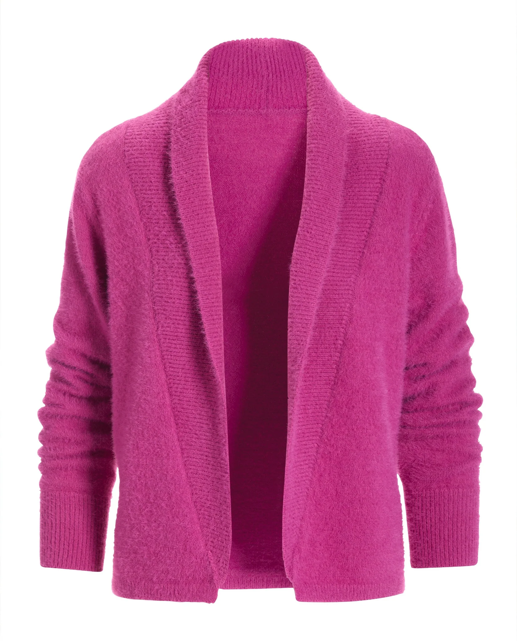 Plush Short Cardigan Rose Violet - Mycitystee