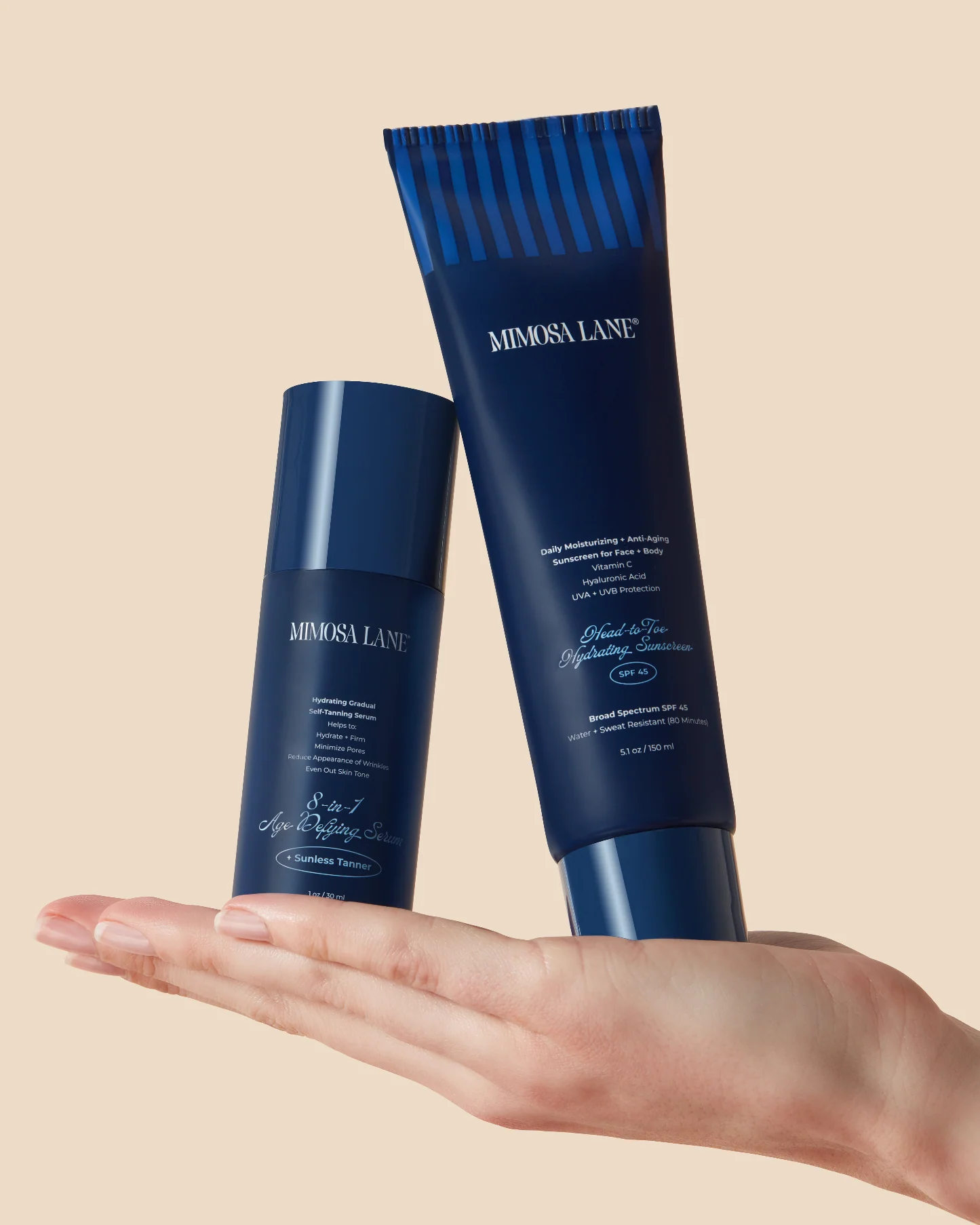 The Power Duo: Self-Tan Serum + SPF 45 (Best Seller) - Mycitystee