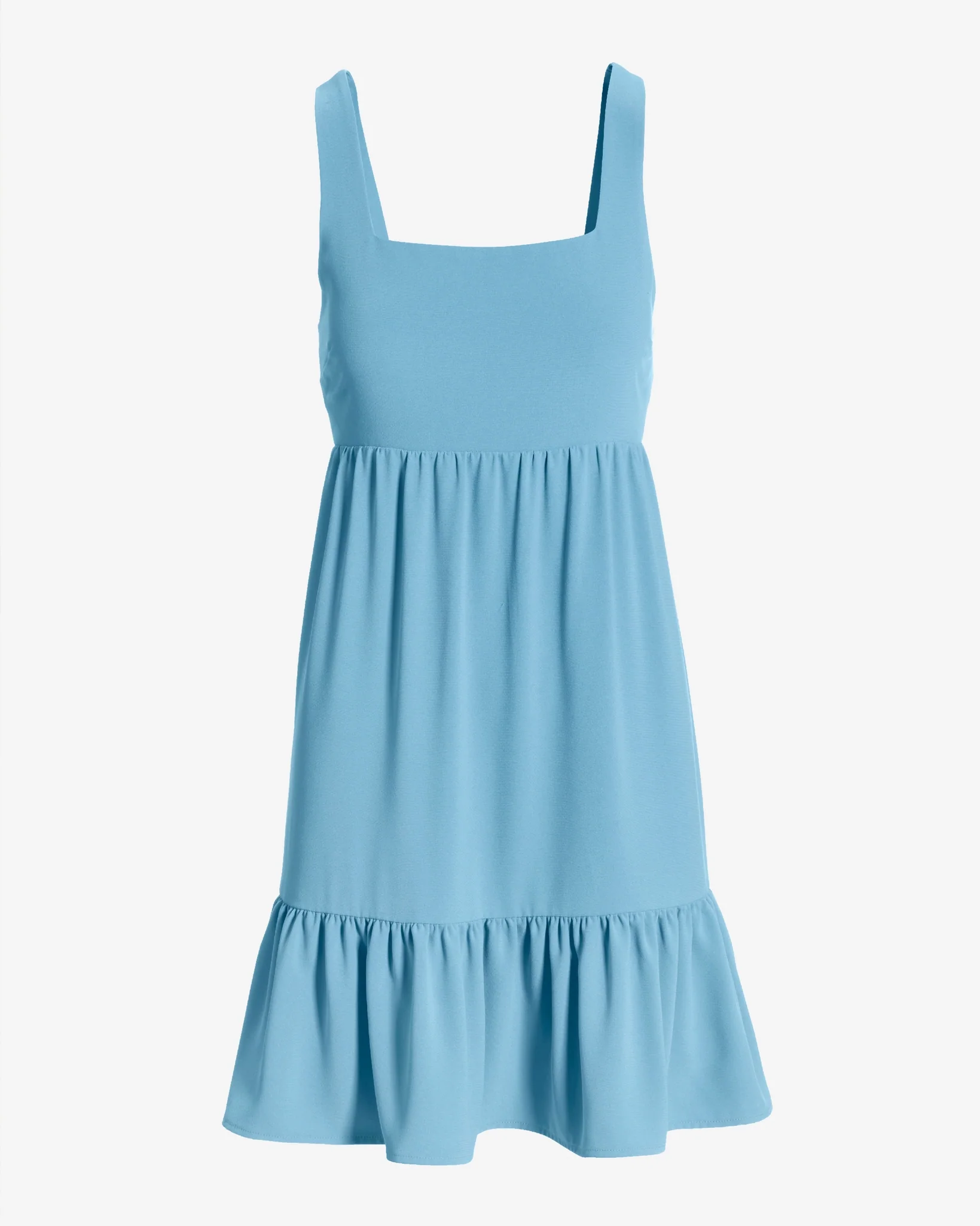 Versatile Tiered Short Dress Baltic Sea - Mycitystee