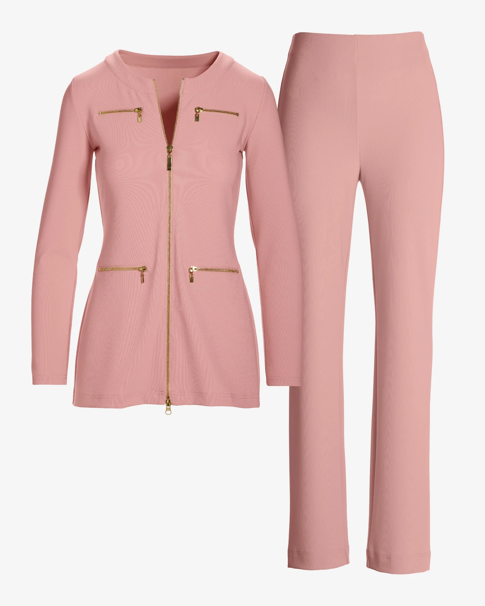 Beyond Travel Tunic Coordinate Set Bridal Rose - Mycitystee