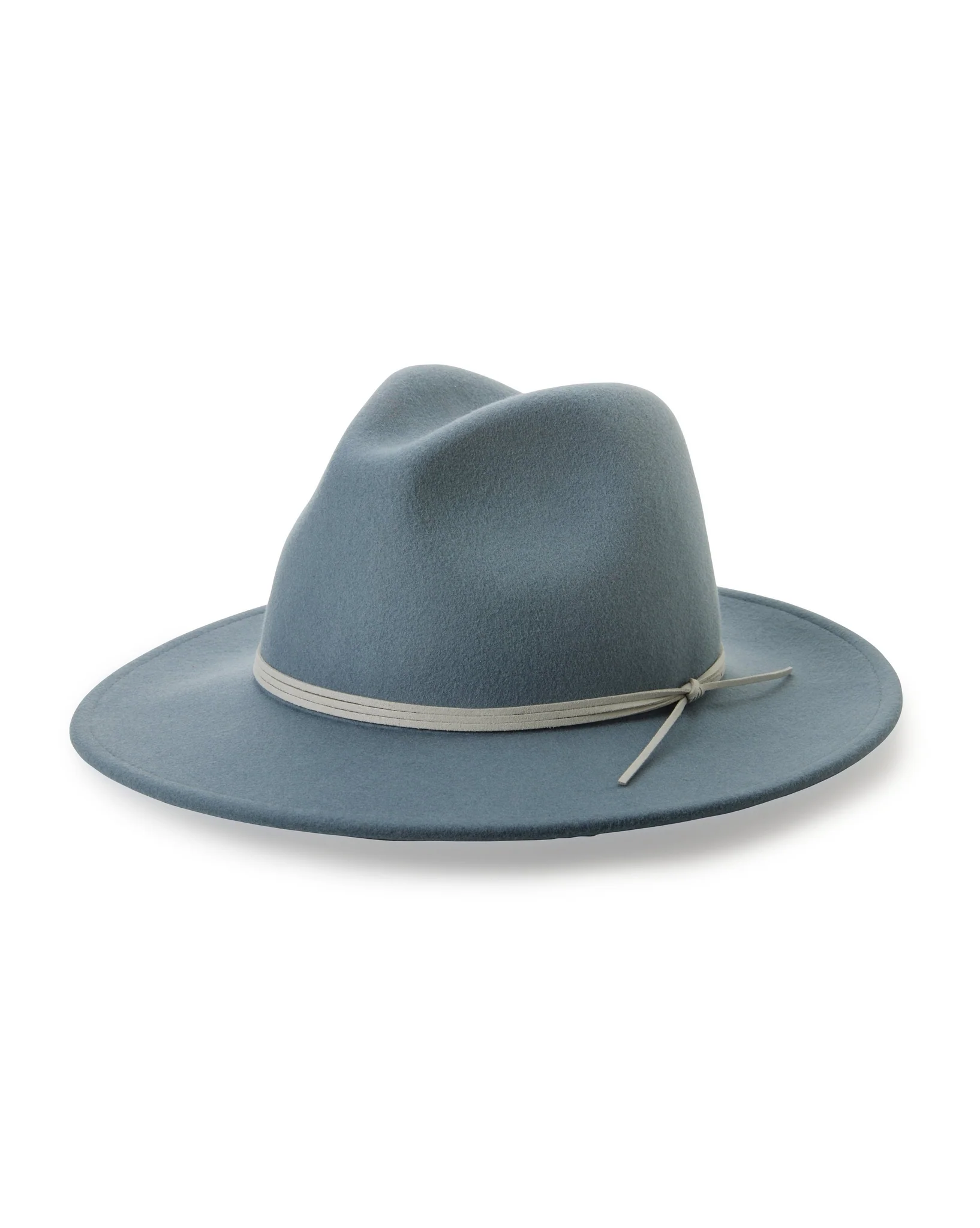 Contrast Trim Fedora Hat Blue - Mycitystee
