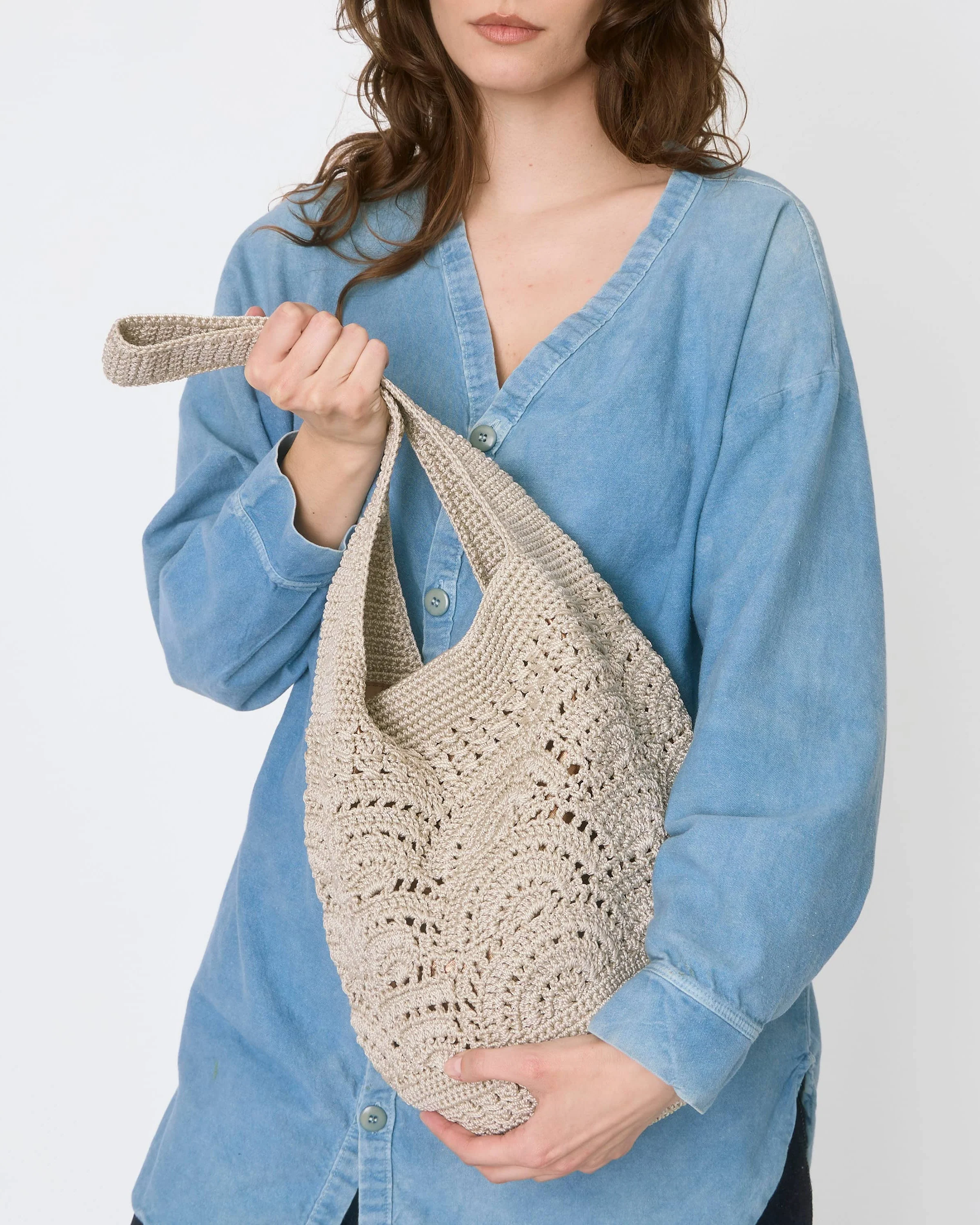 120 Hobo - Hand Crochet - Natural Fan - Mycitystee