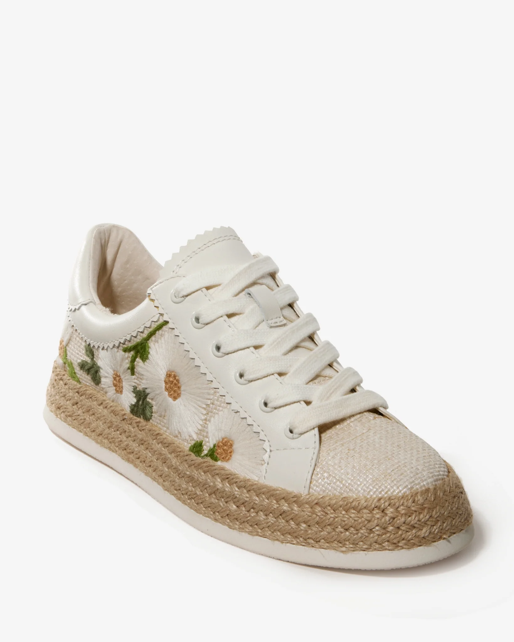 Embroidered Flower Sneaker White - Mycitystee