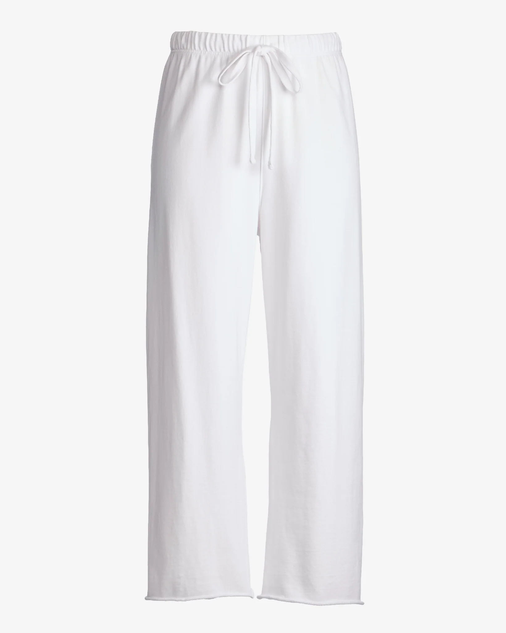 Cotton Comfort Wide Leg Lounge Pant White - Mycitystee