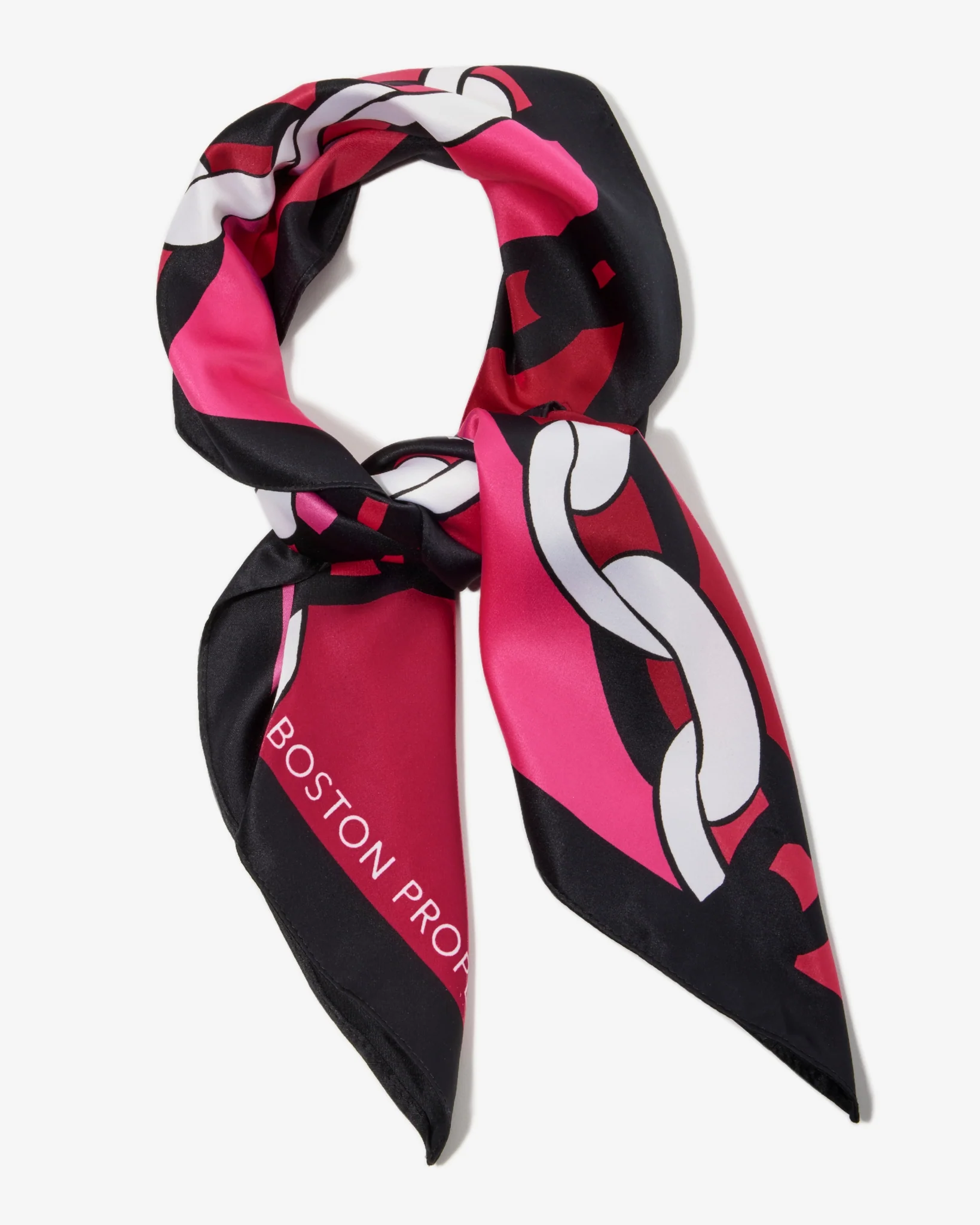 Boston Proper Chain Scarf Pink/Black - Mycitystee