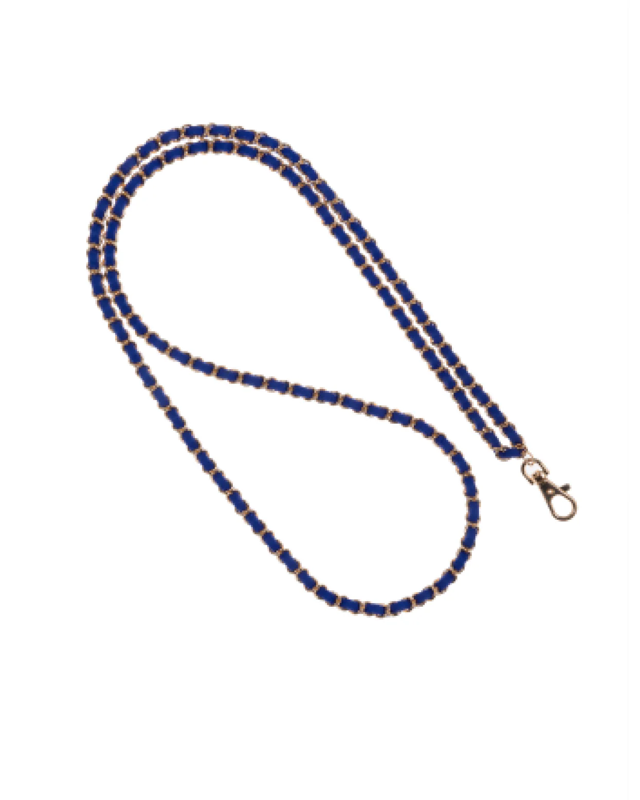 Royal Blue + Gold Crossbody Phone Chain - Mycitystee