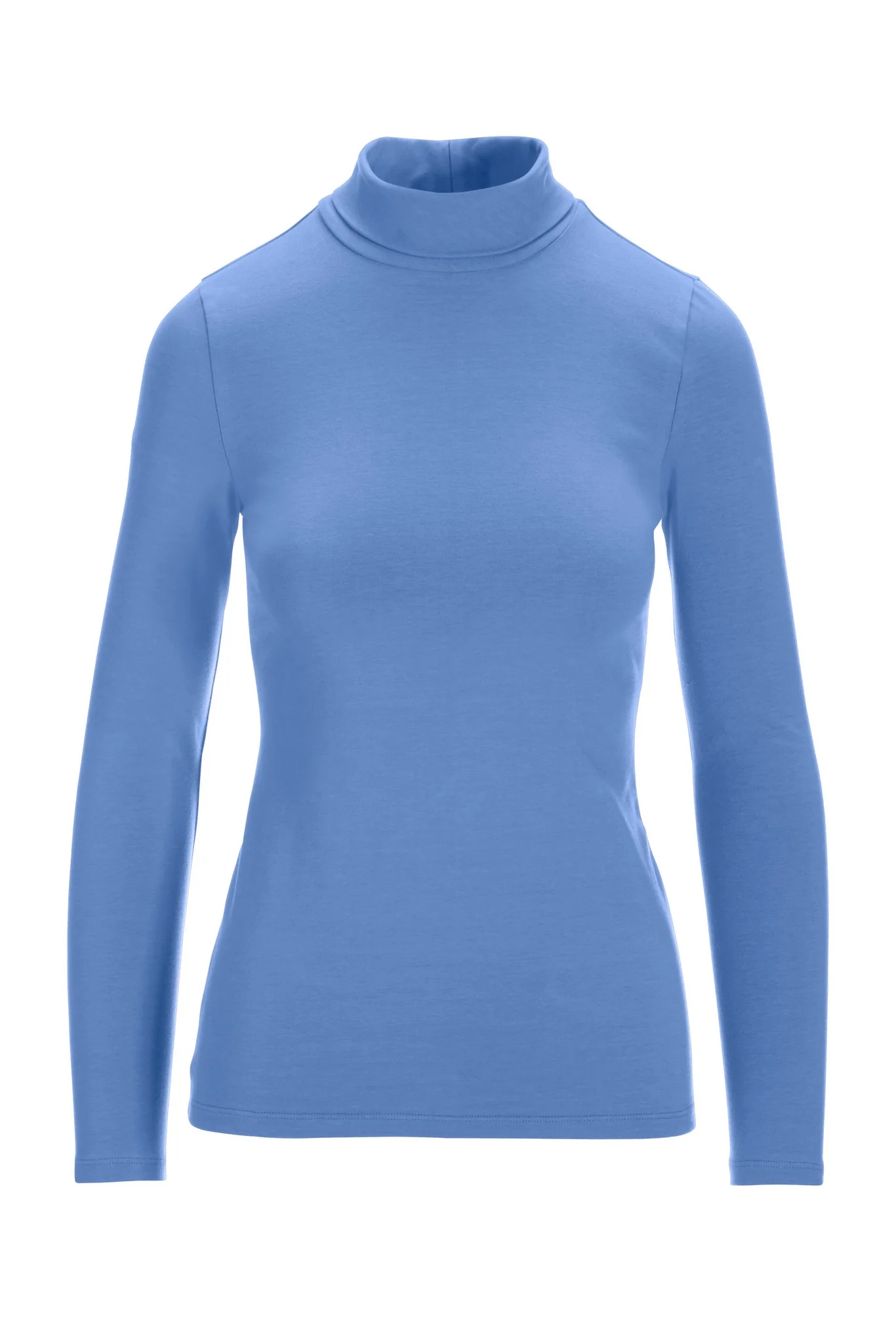So Sexy Turtleneck Knit Top Silver Lake Blue - Mycitystee