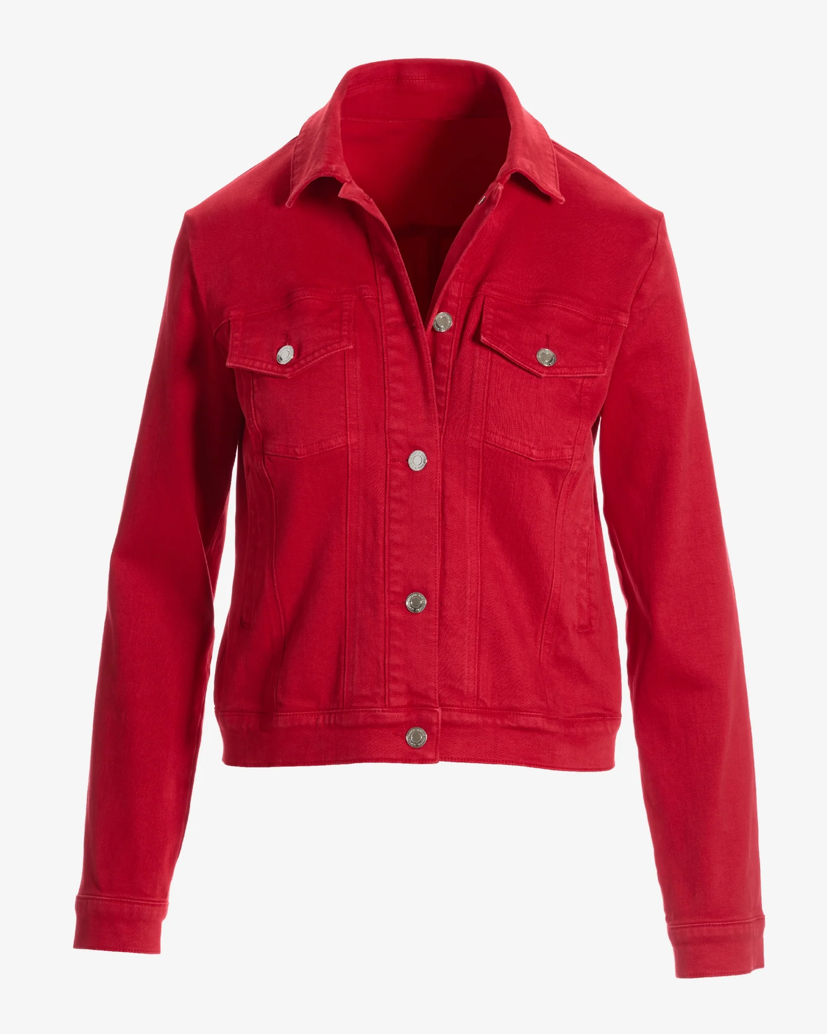 The Essential Denim Jacket Racing Red - Mycitystee